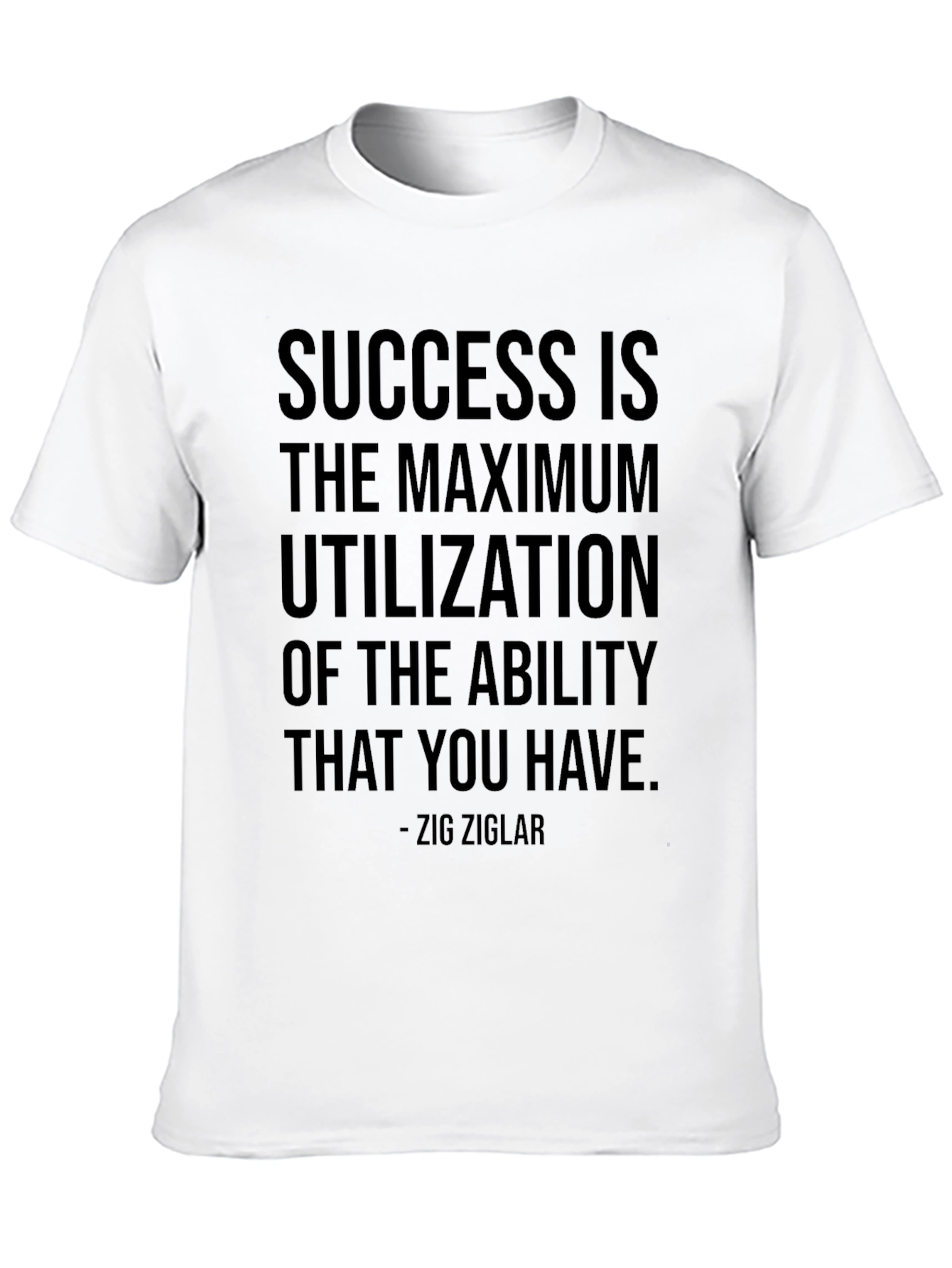 Black Motivational Success Quote T-Shirt view 10