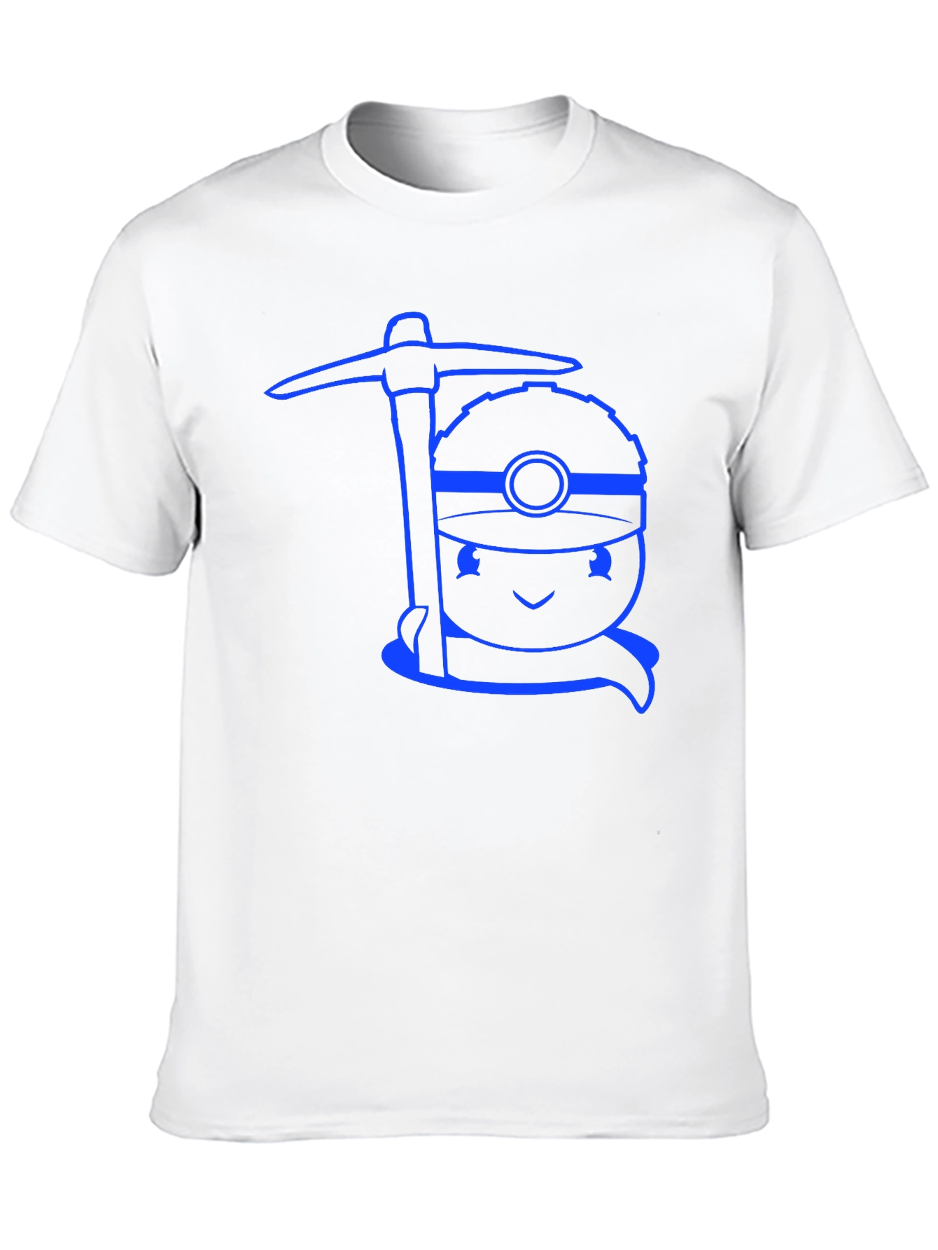 Black Miner Character Graphic T-Shirt - Black view 10