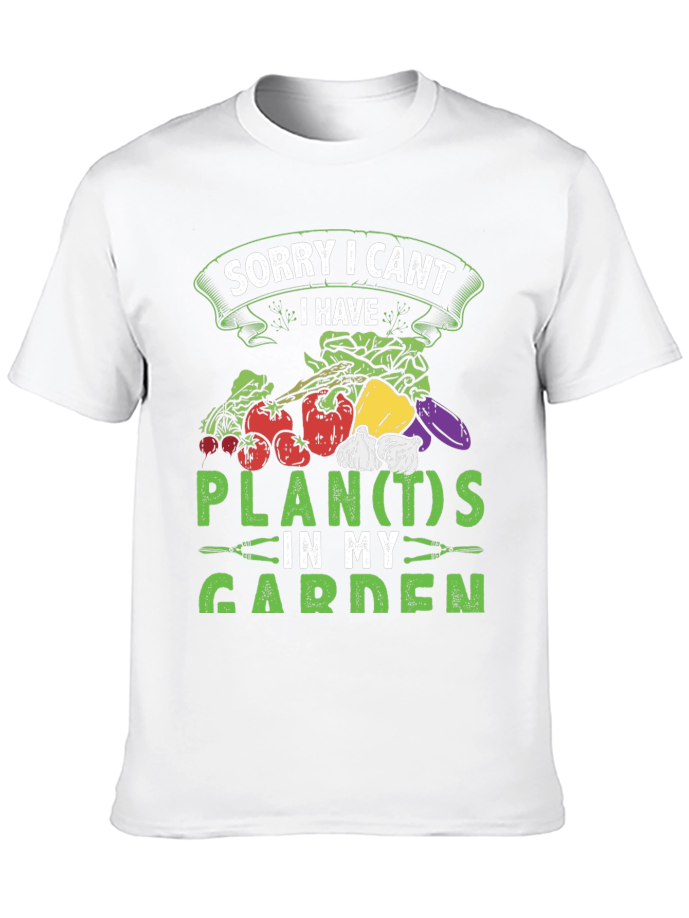 Black Funny Gardener T-Shirt - Plants in My Garden Tee view 10
