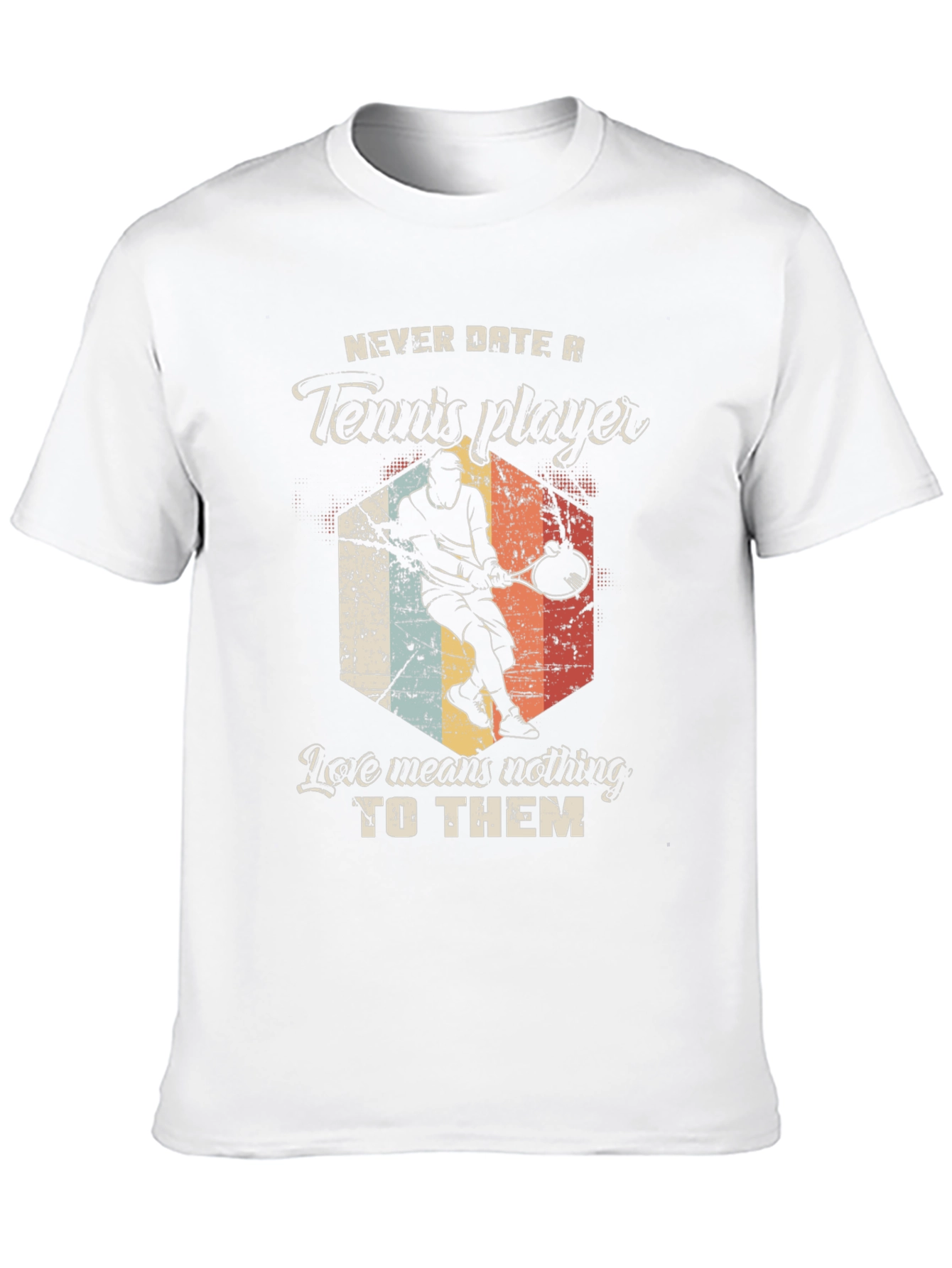 Black Tennis Player Graphic T-Shirt - Funny Dating Tee view 10