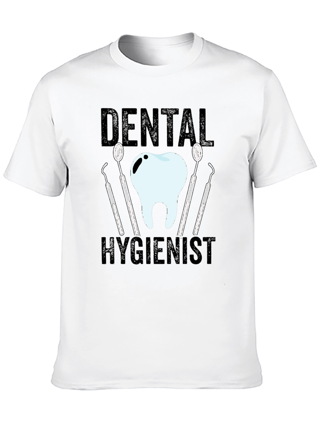 Black Dental Hygienist T-Shirt - Funny Dentist Tee view 10