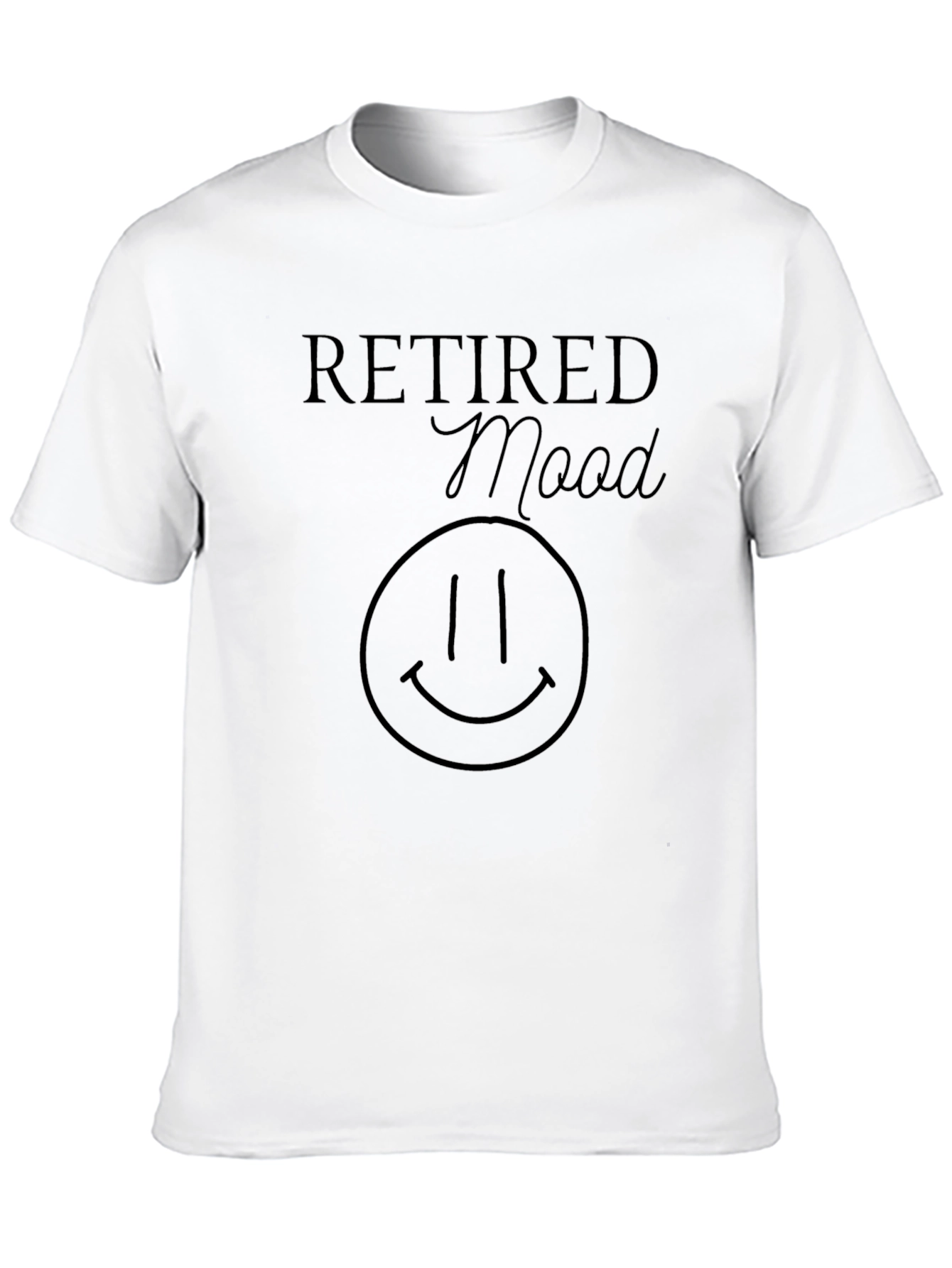 Black Retired Mood Graphic Tee - Black view 10