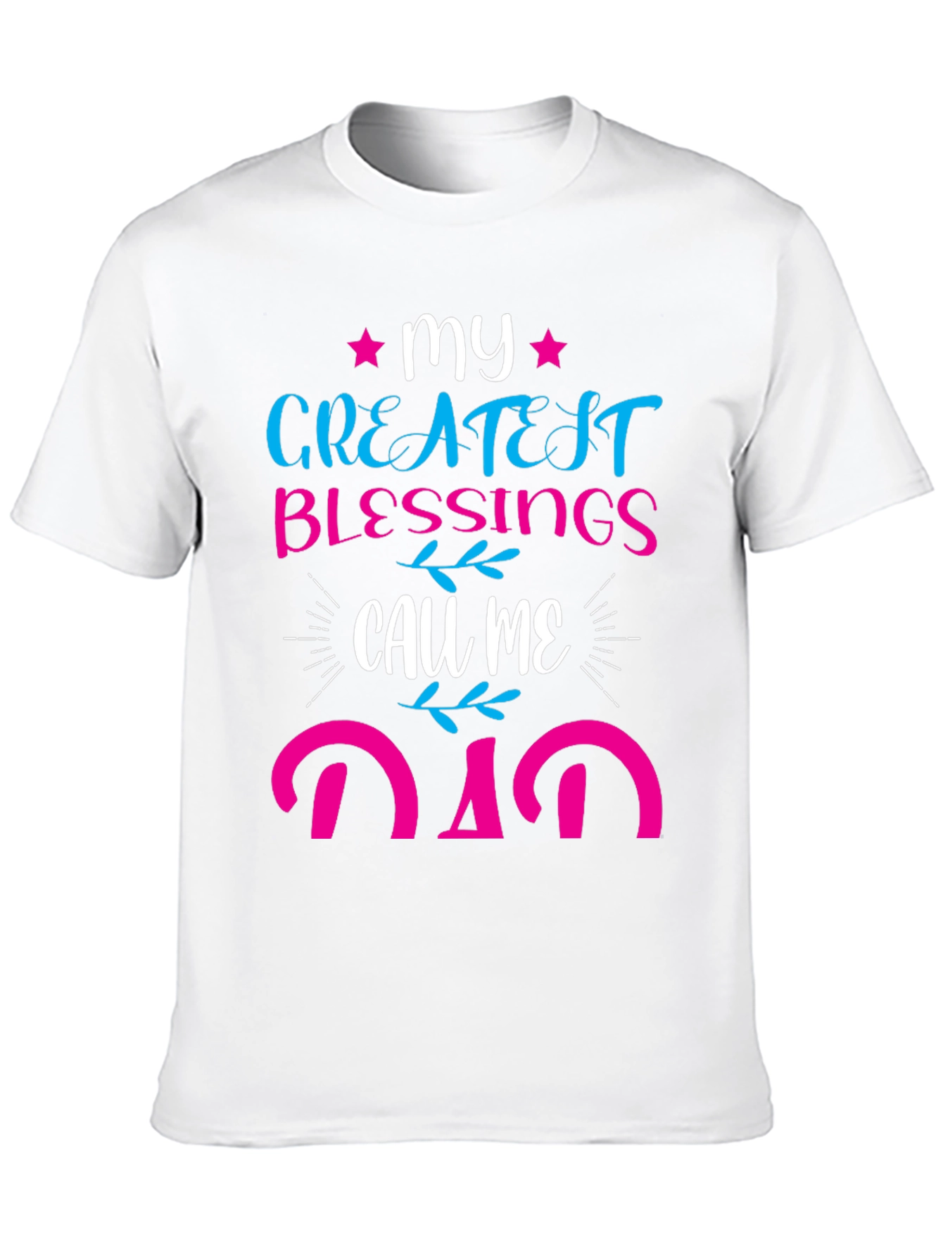 Black My Greatest Blessings Call Me Dad T-Shirt view 10