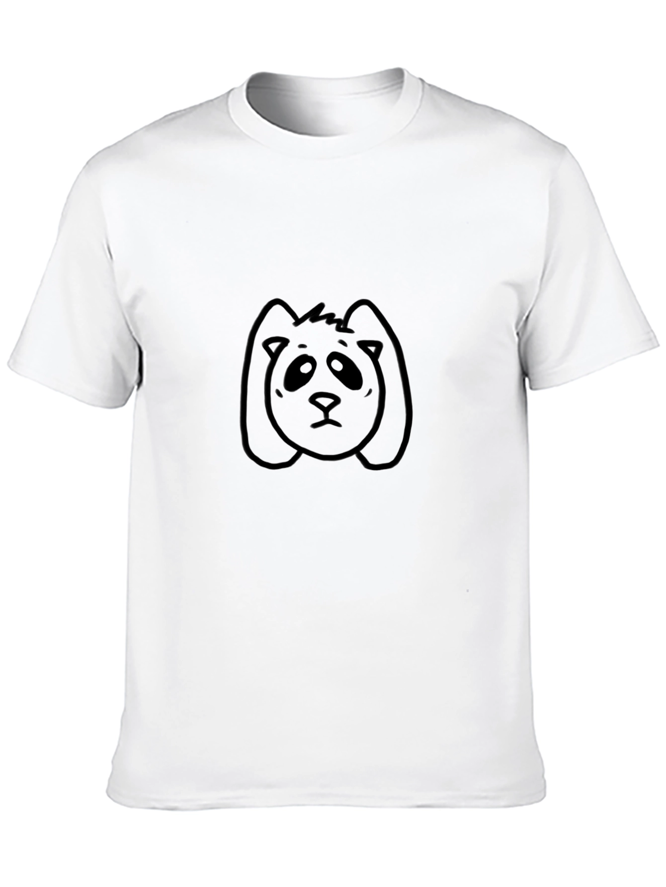 Black Sad Panda Graphic Tee - Black Cotton Blend view 10