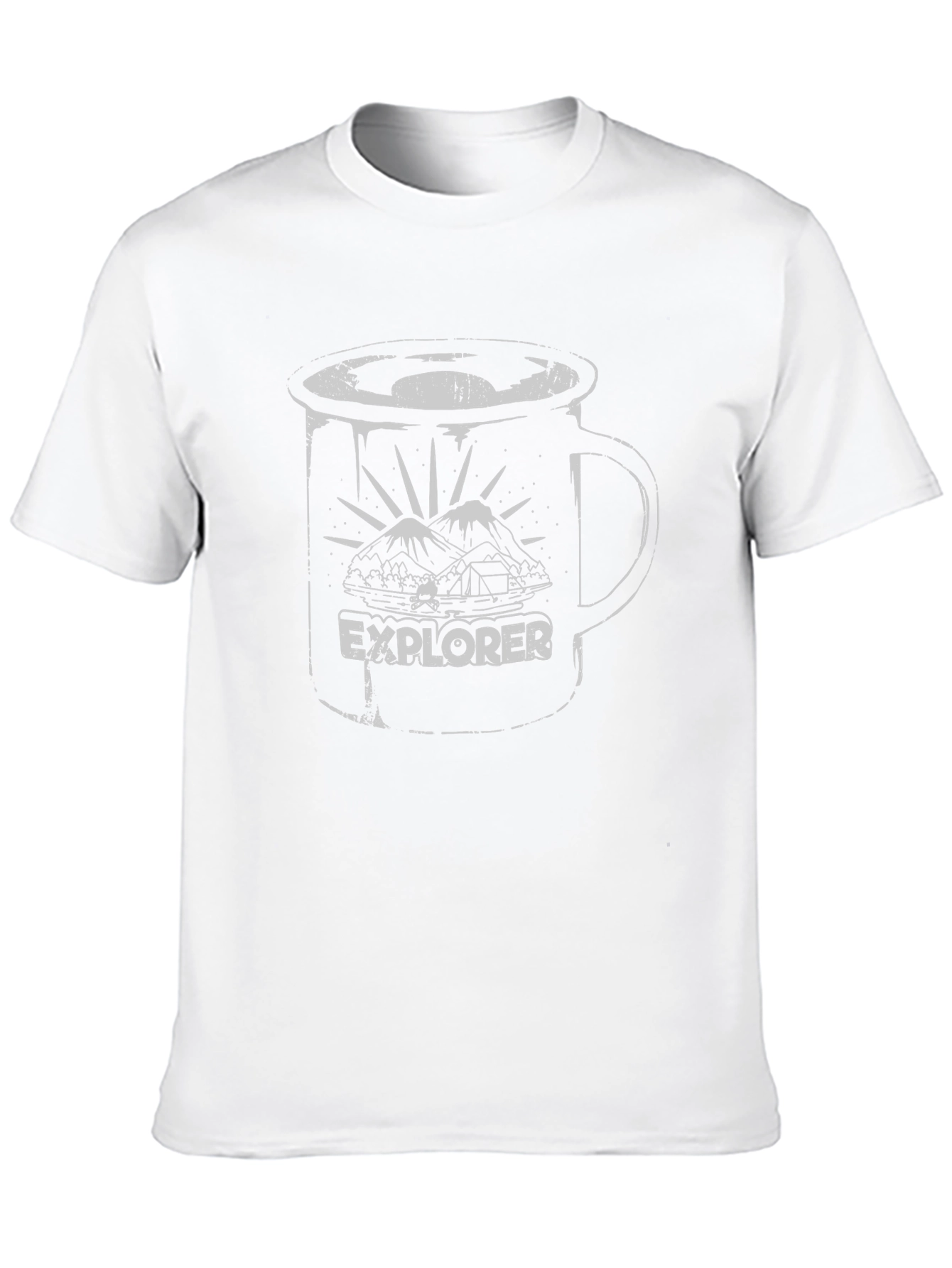 Black Explorer Graphic Print Black T-Shirt view 10