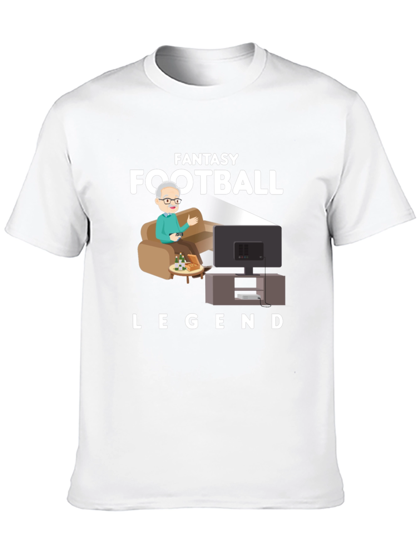 Black Fantasy Football Legend T-Shirt view 10