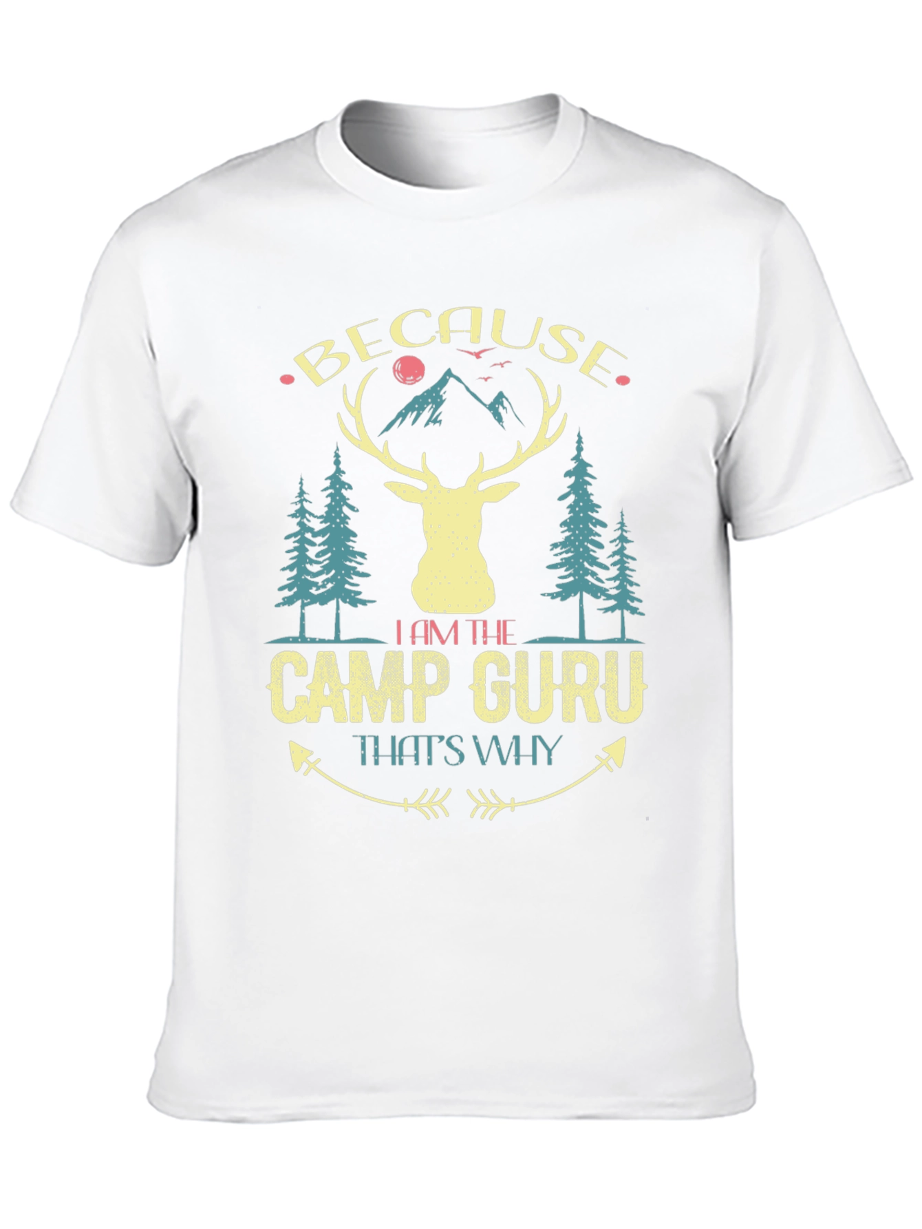 Black Camp Guru Deer Graphic Tee view 10