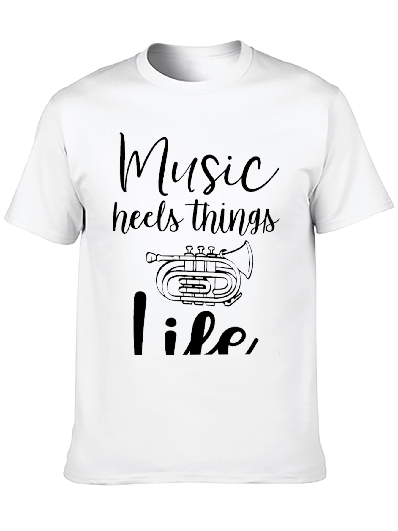 Black Music Heals Life T-Shirt view 10