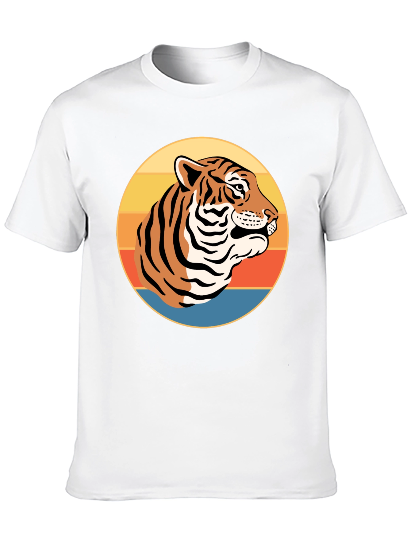 Black Retro Tiger Graphic T-Shirt - Vintage Style Tee view 10
