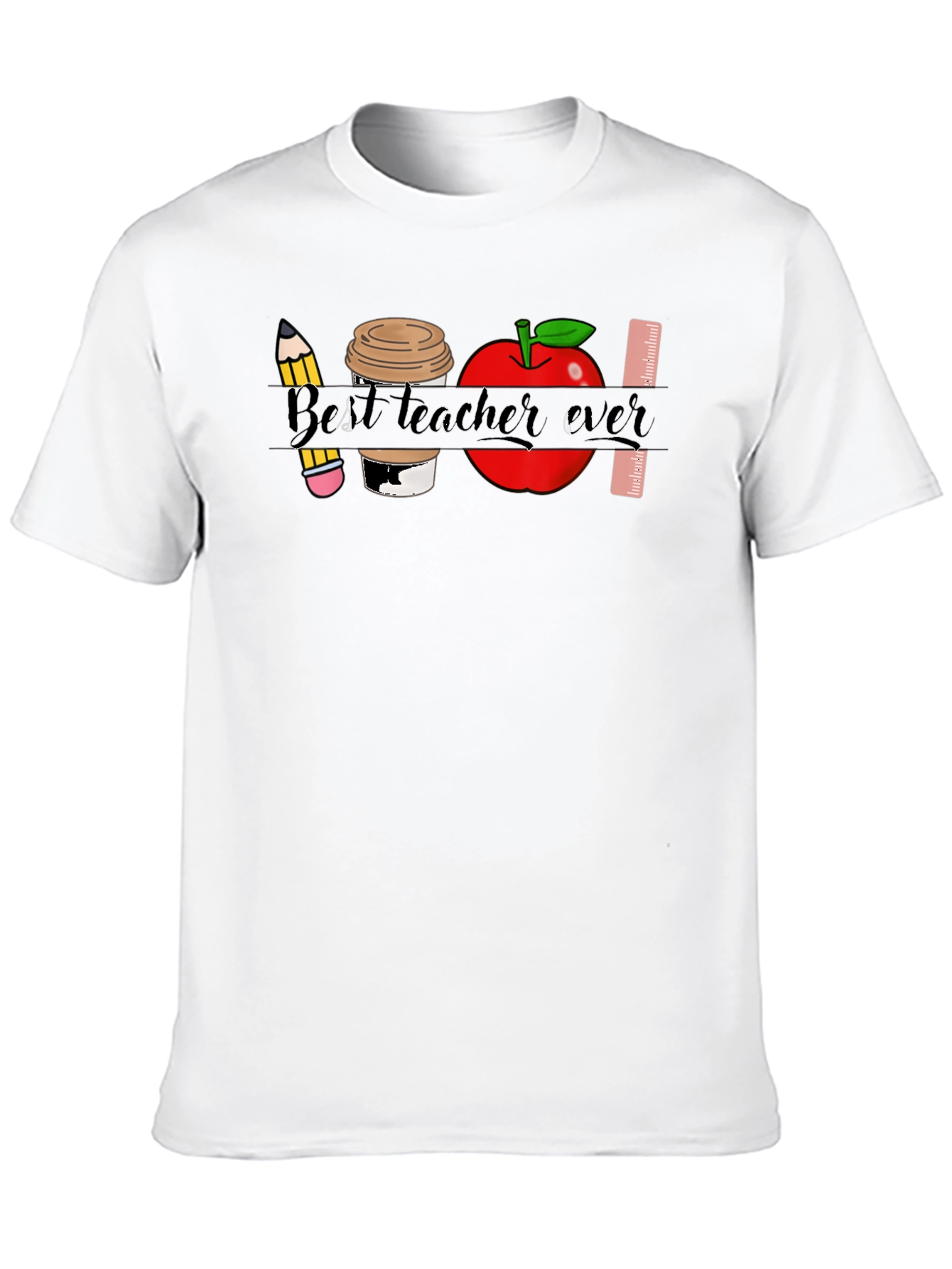 Black Best Teacher Ever T-Shirt view 10