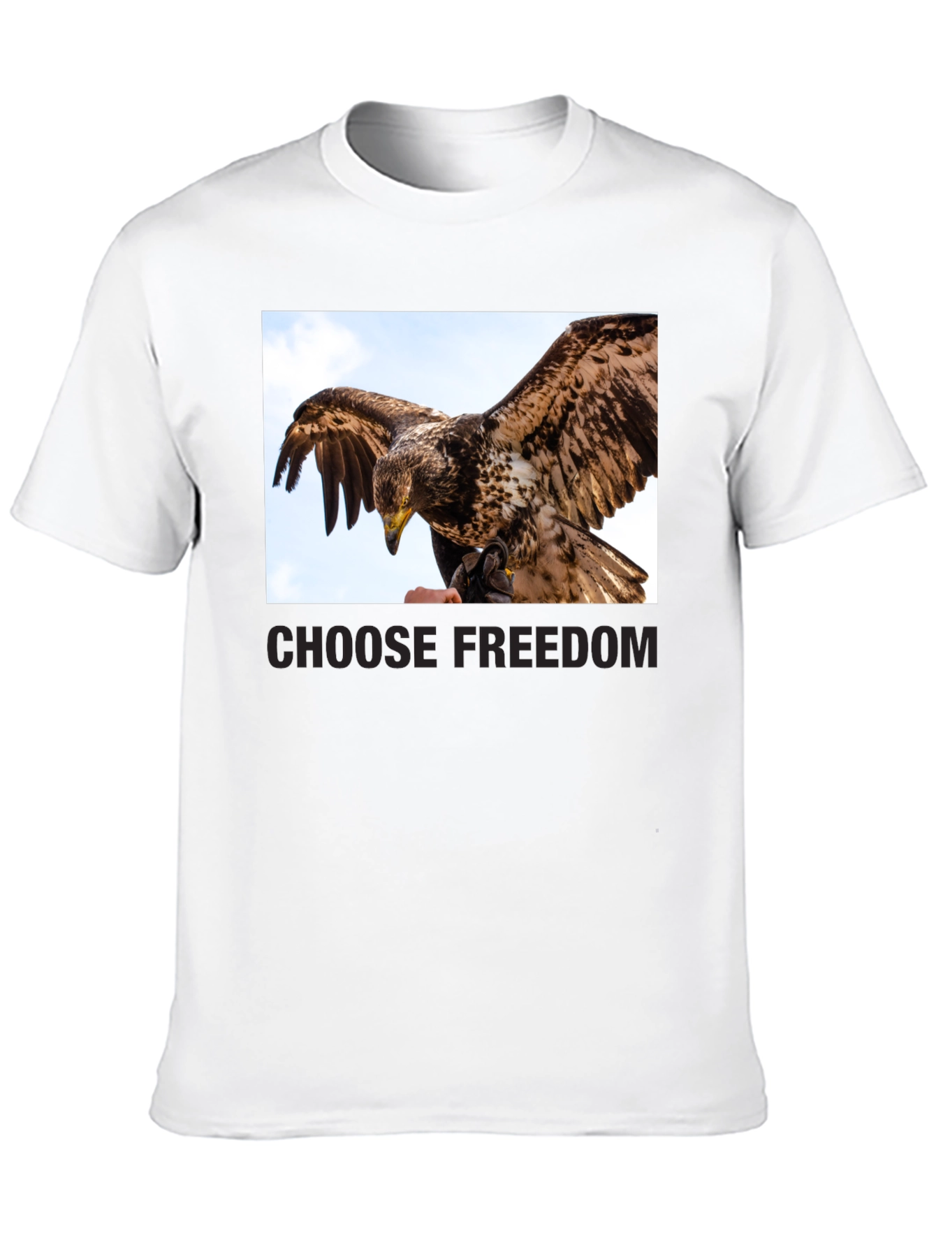 Black Choose Freedom Eagle Graphic Tee view 10