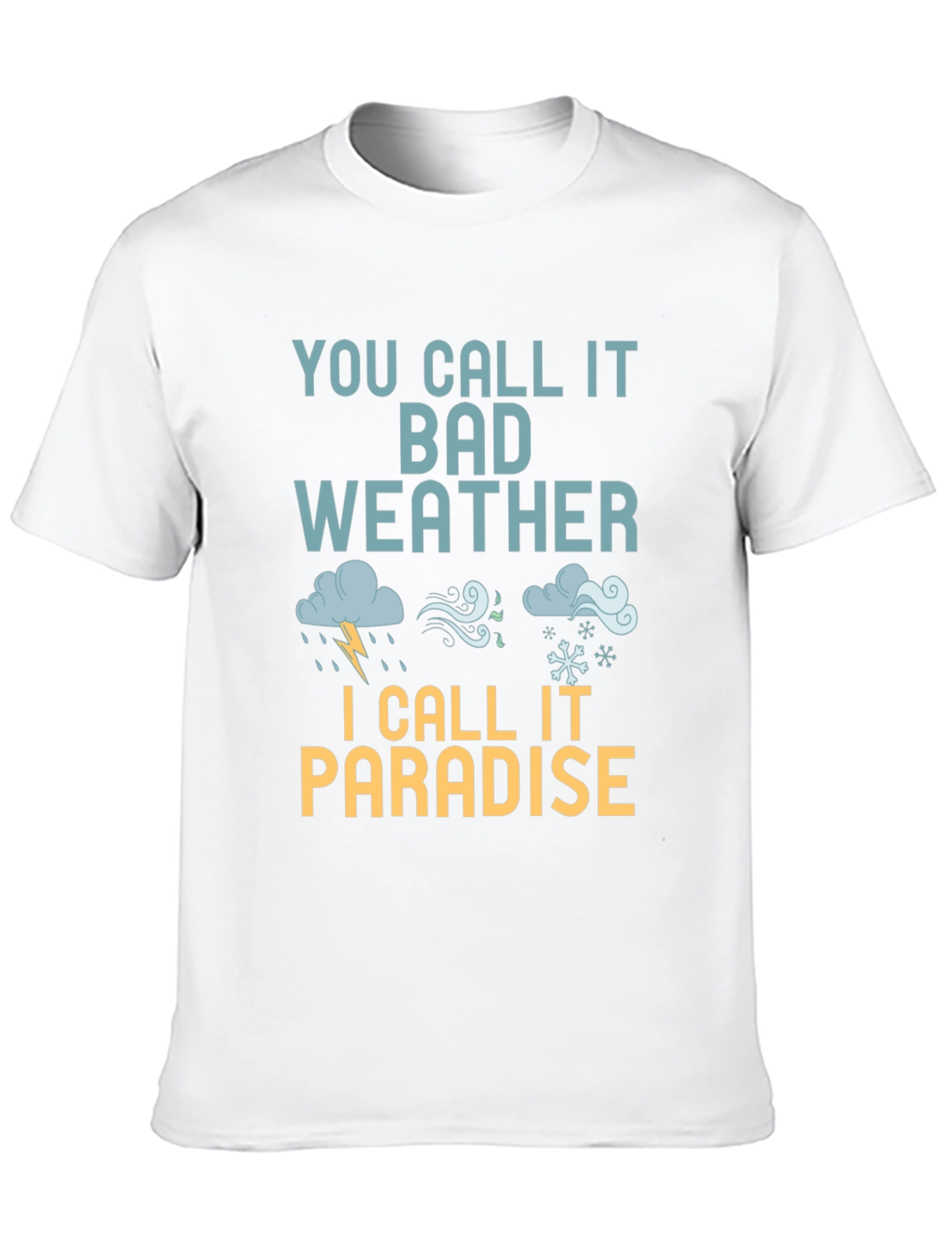 Black Bad Weather Paradise T-Shirt view 10