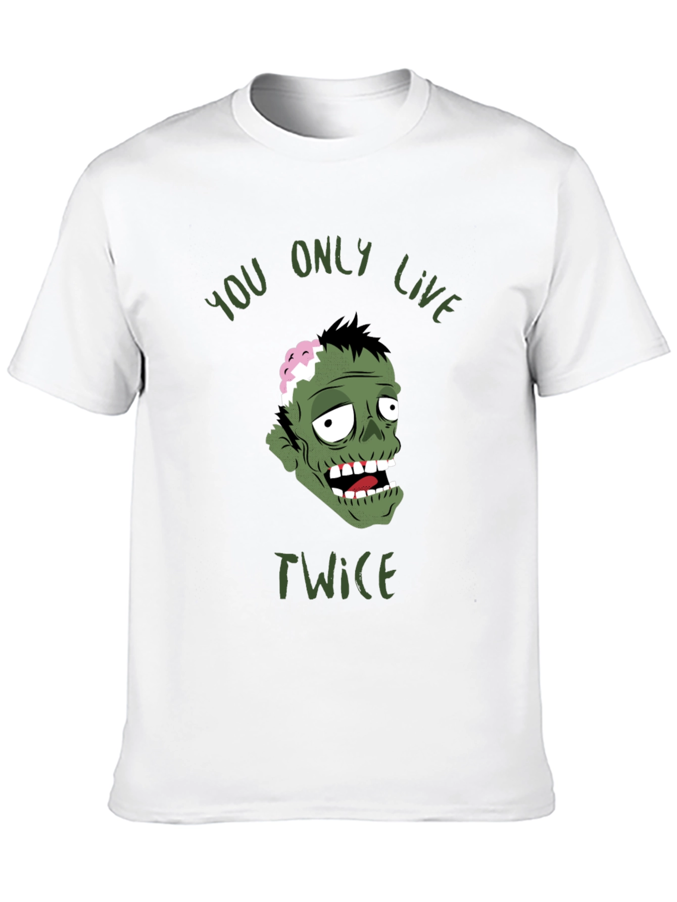 Black Zombie You Only Live Twice Graphic T-Shirt view 10