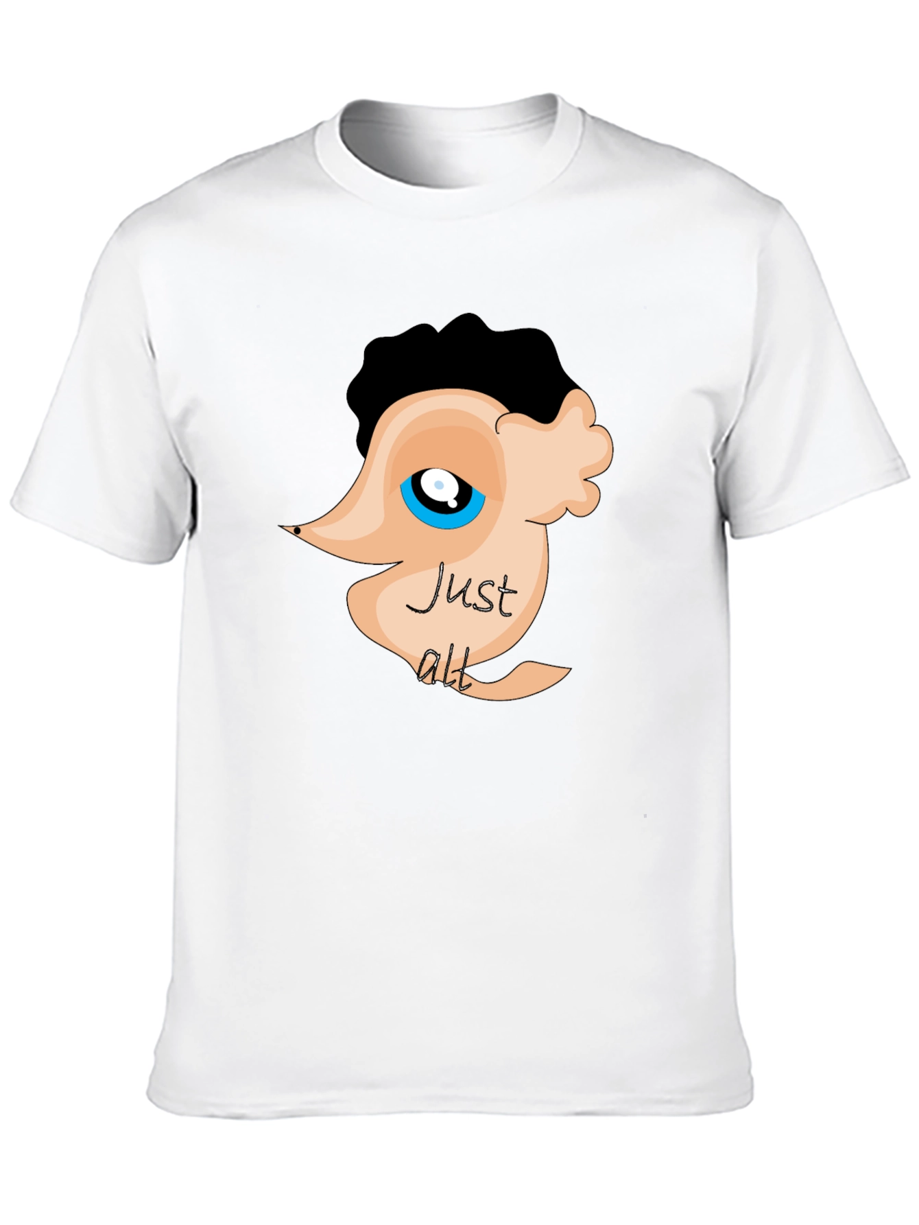 Black Just Alt Black T-Shirt Funny Graphic Tee for Men view 10