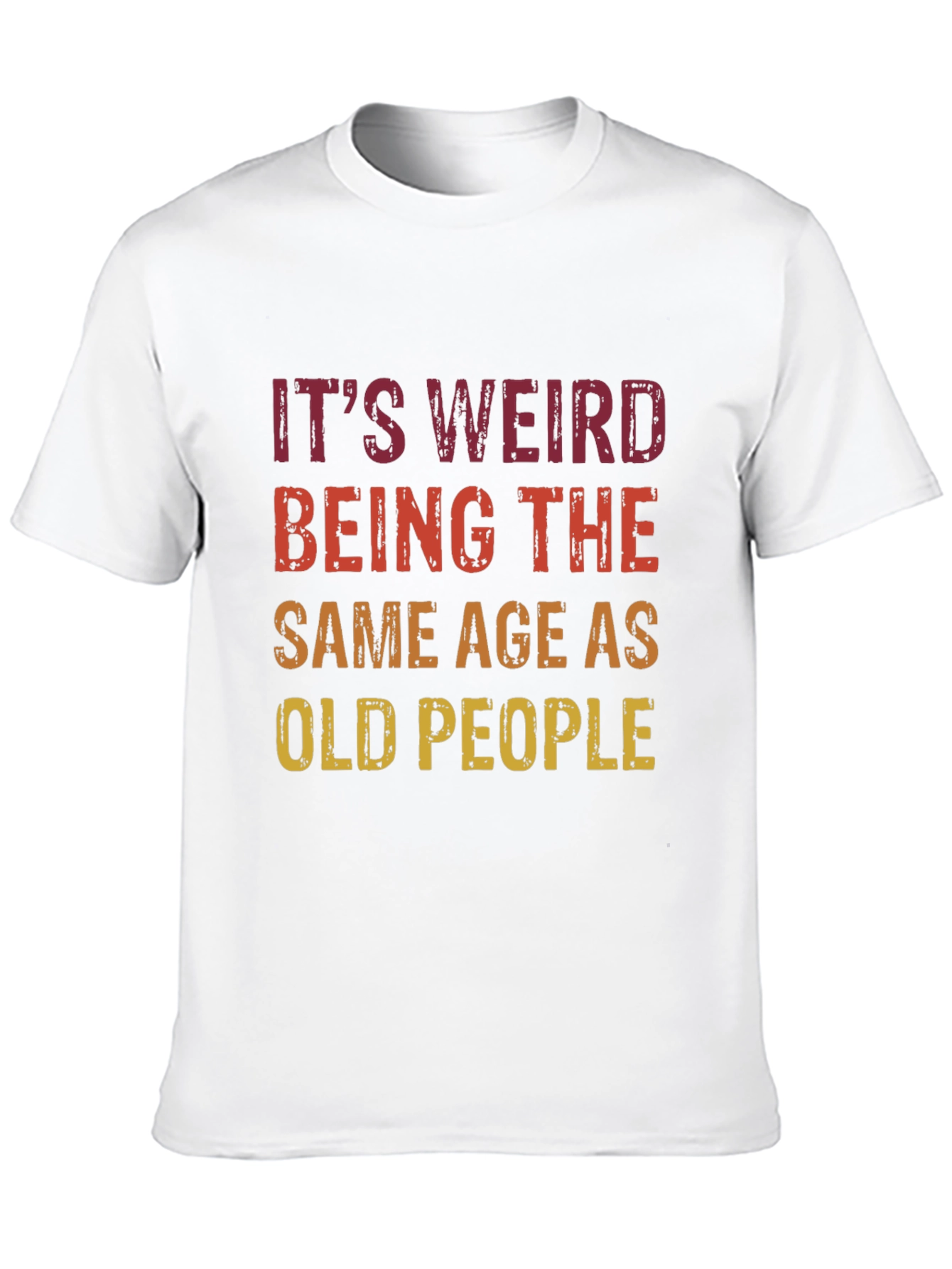 Black Funny 'Same Age as Old People' Graphic Tee view 10