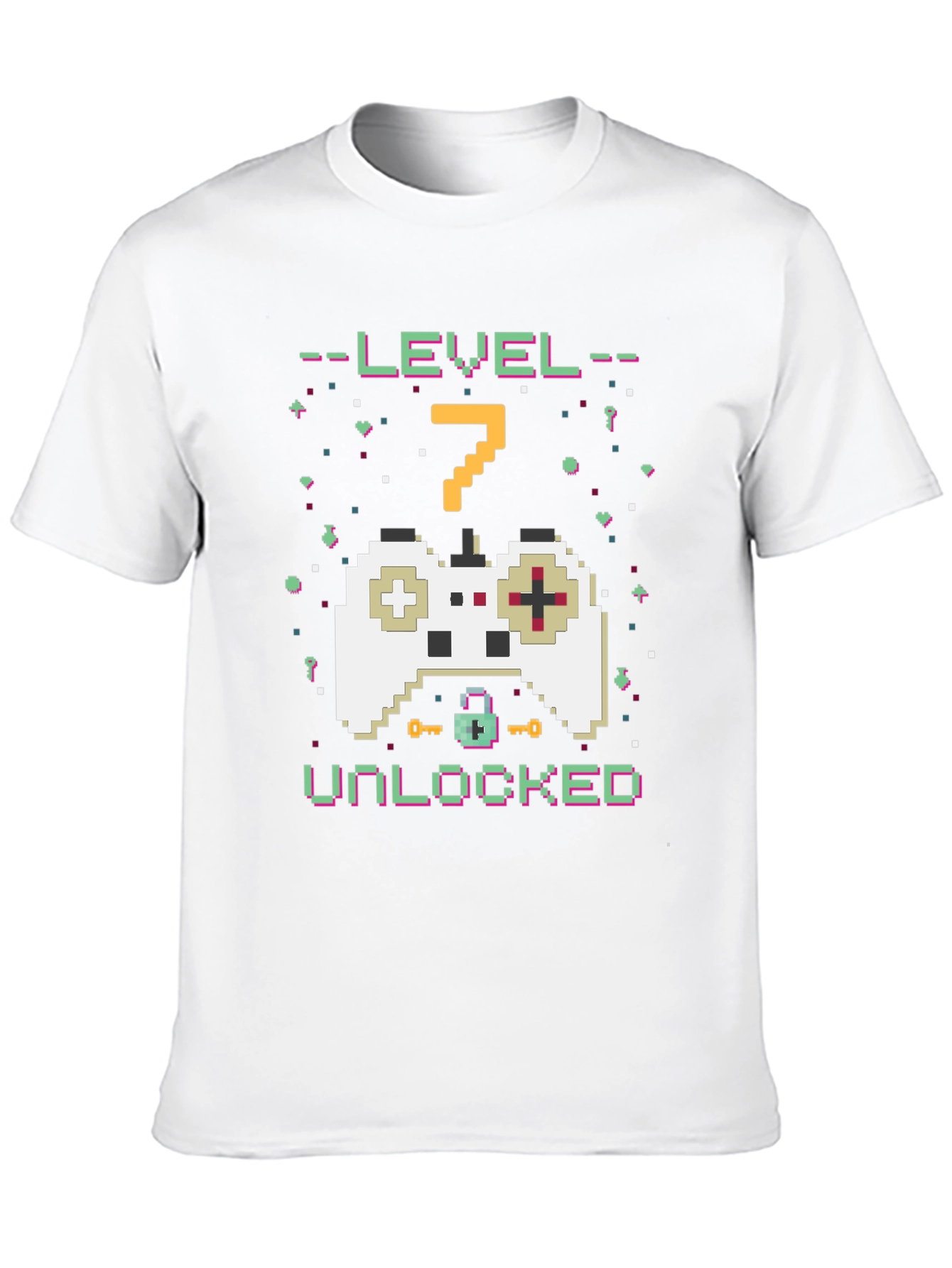 Black Level 7 Unlocked Gamer T-Shirt view 10