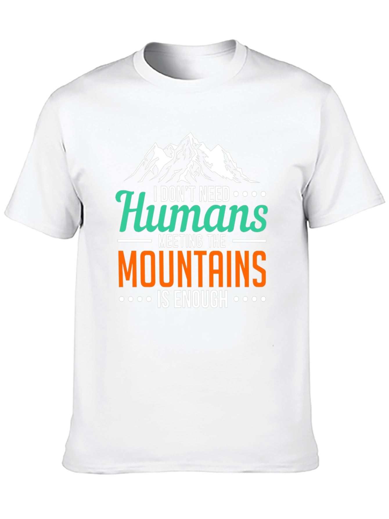 Black Mountain Lover Graphic Tee - I Don't Need Humans view 10