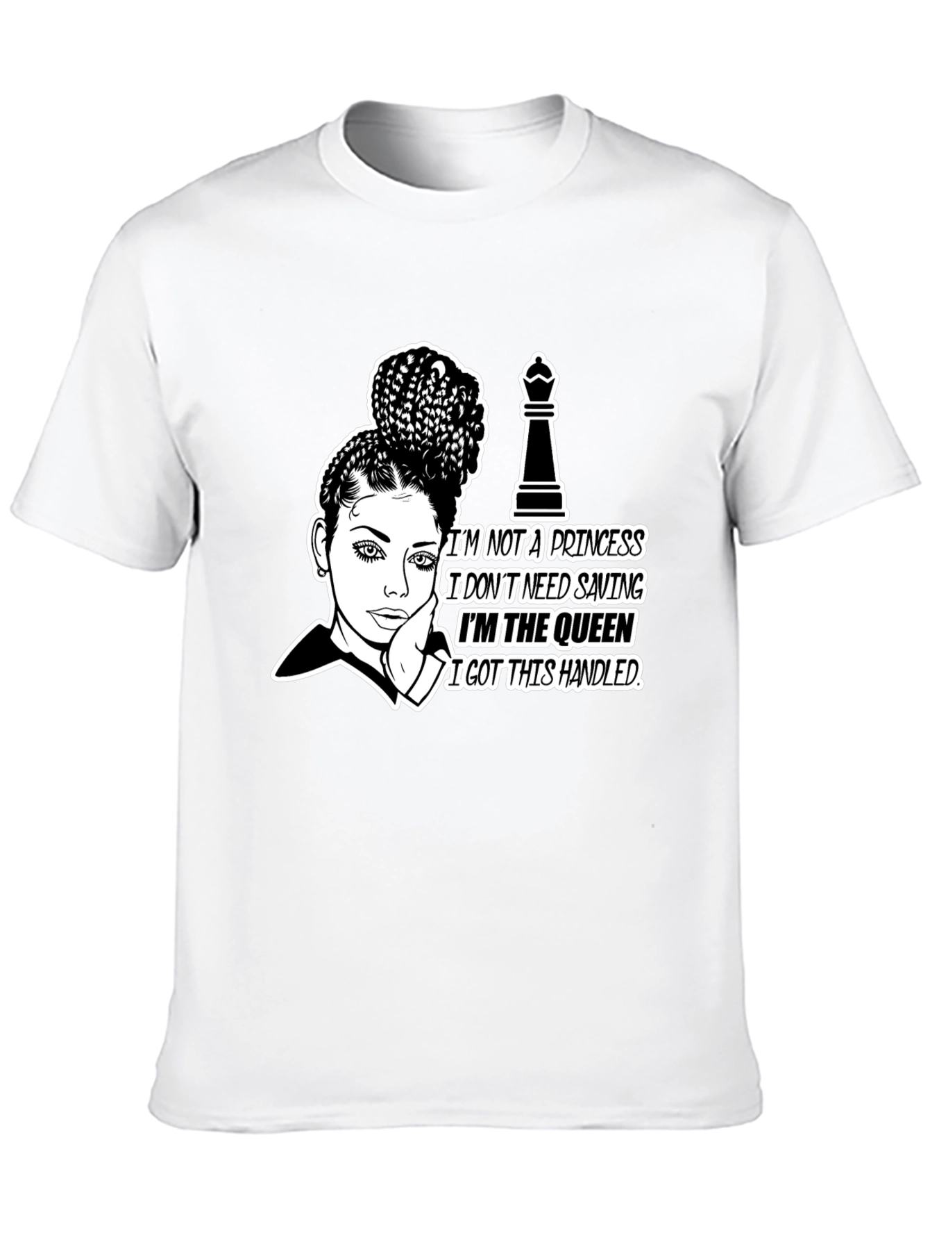 Black Queen Graphic Tee - Empowering Chess Queen view 10