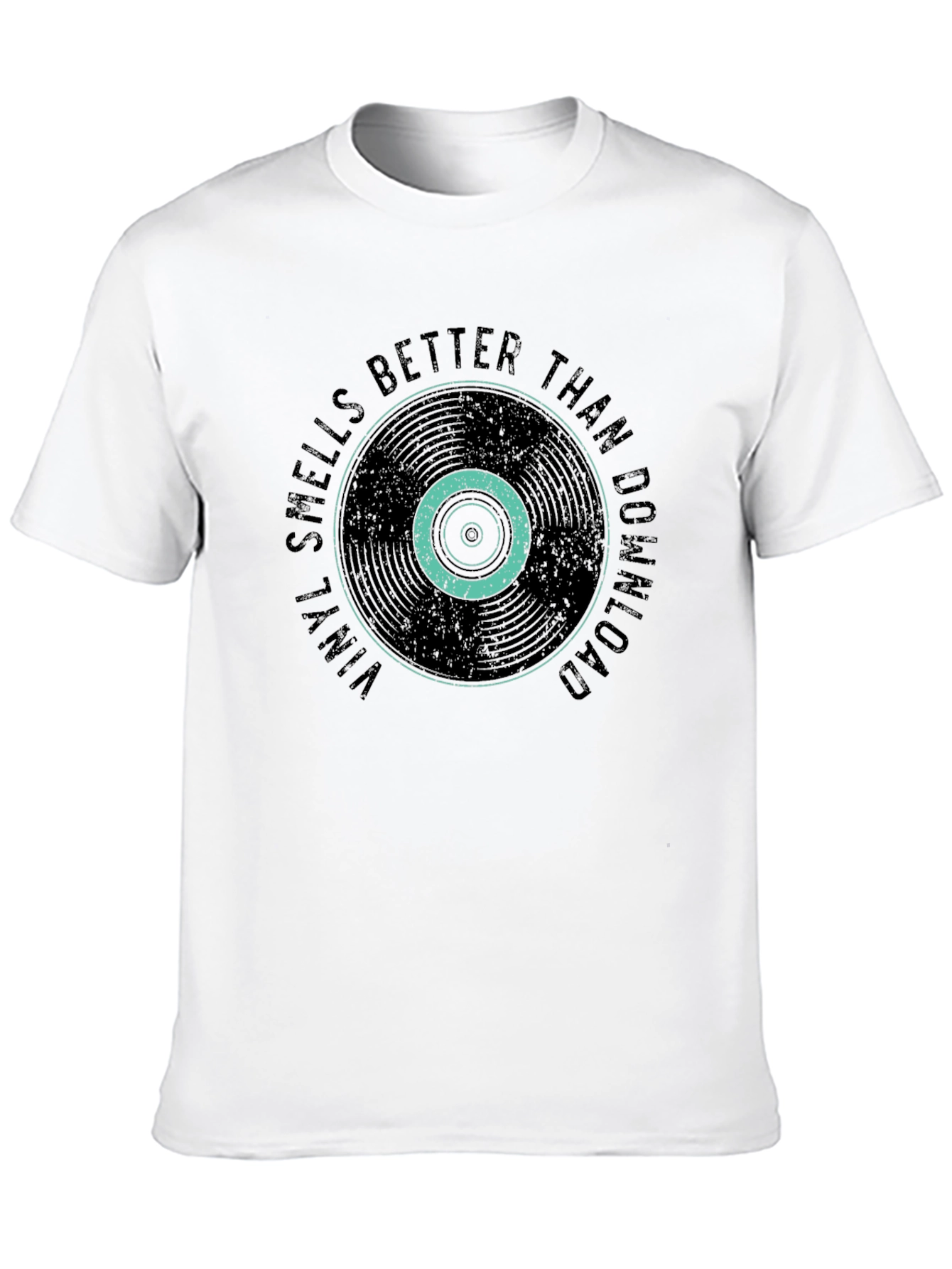 Black Vinyl Smells Better Than Download Black T-Shirt view 10