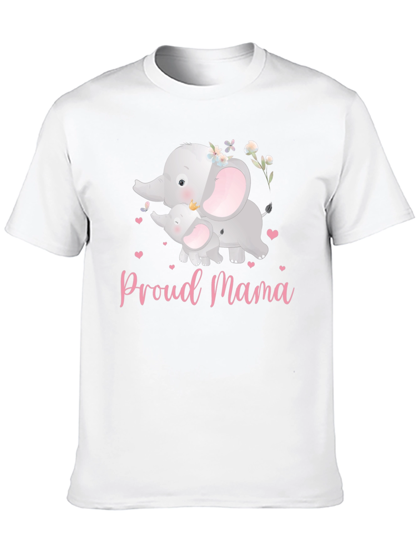 Black Proud Mama Elephant T-Shirt view 10