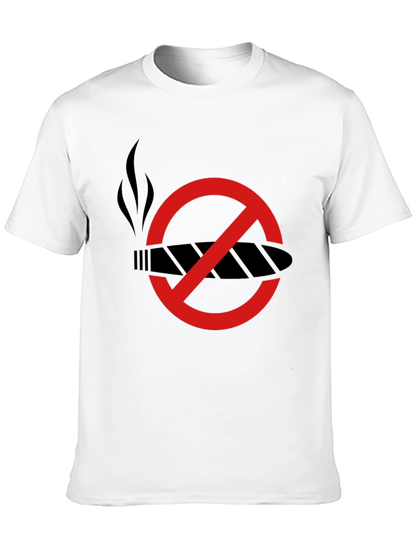 Black No Smoking Black Graphic Tee view 10