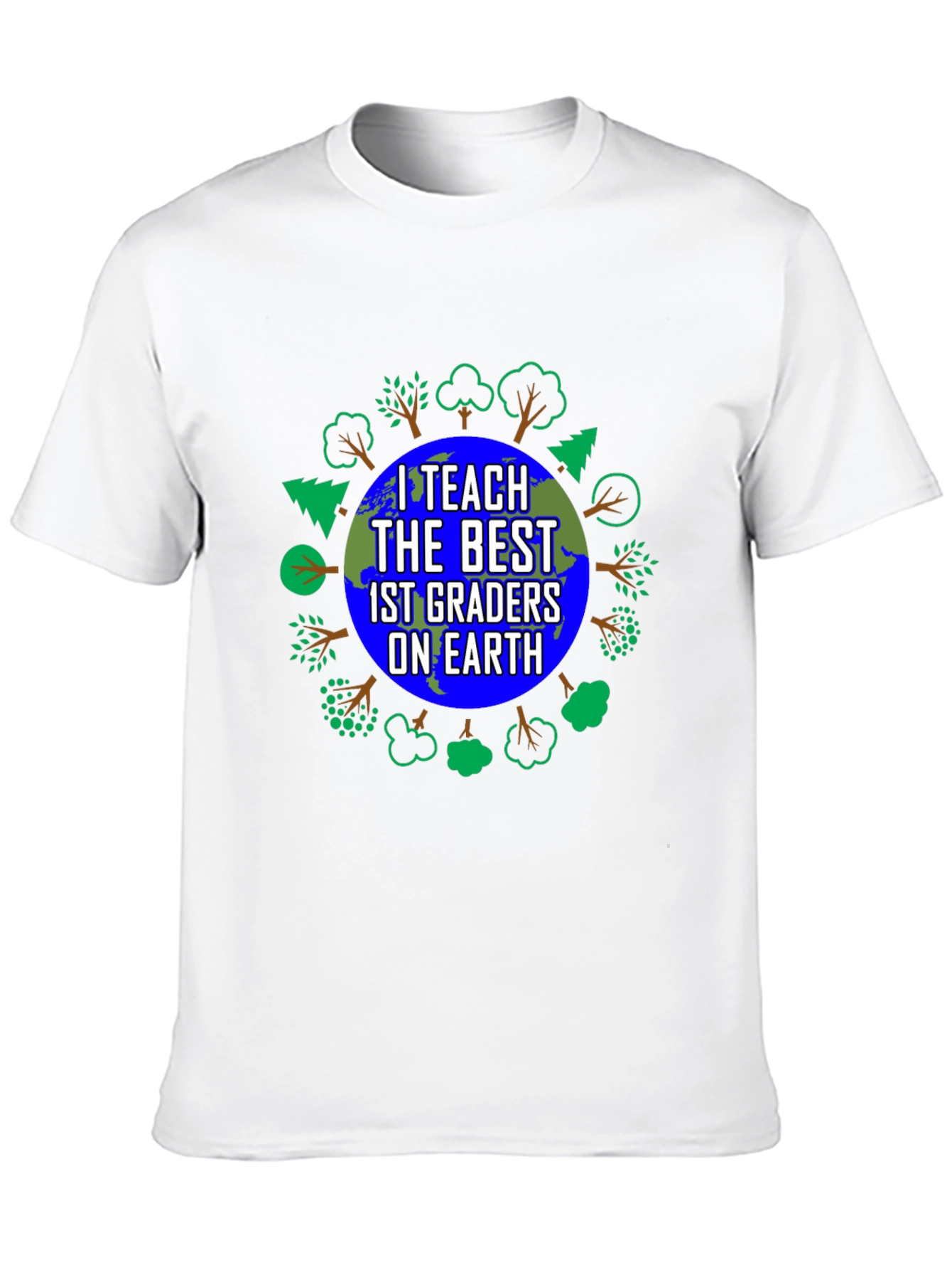 Black I Teach the Best 1st Graders on Earth T-Shirt view 10