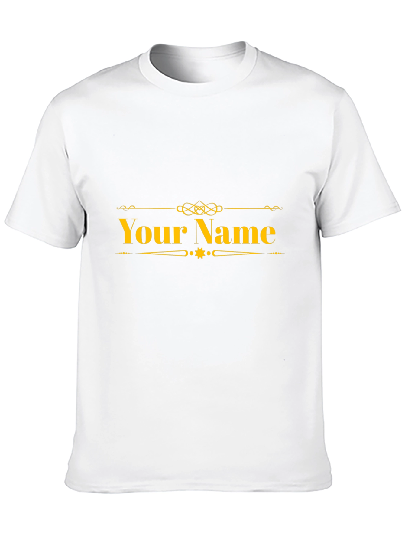 Black Customizable Name T-Shirt - Black view 10