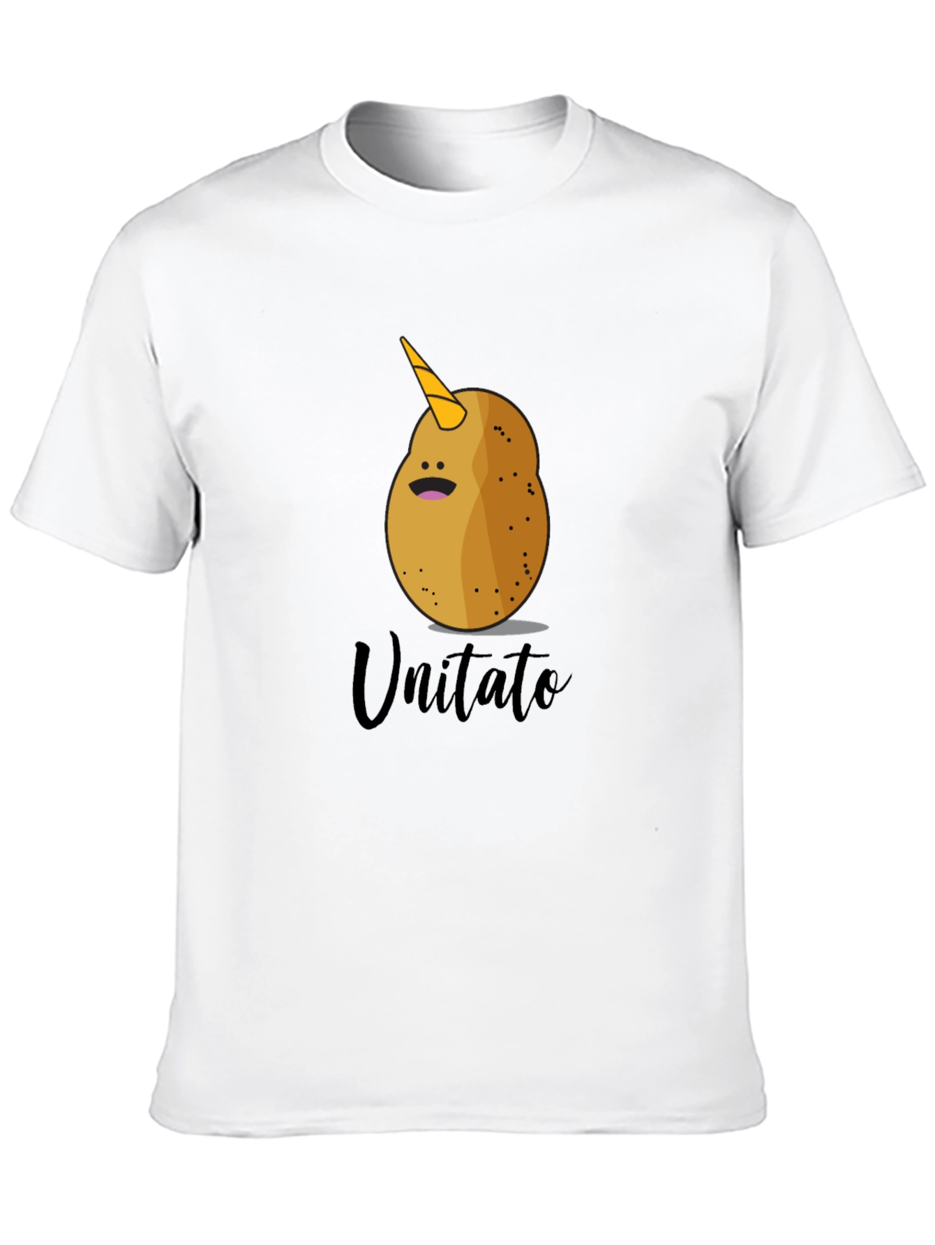 Black Unicorn Potato Graphic T-Shirt - Funny & Unique! view 10