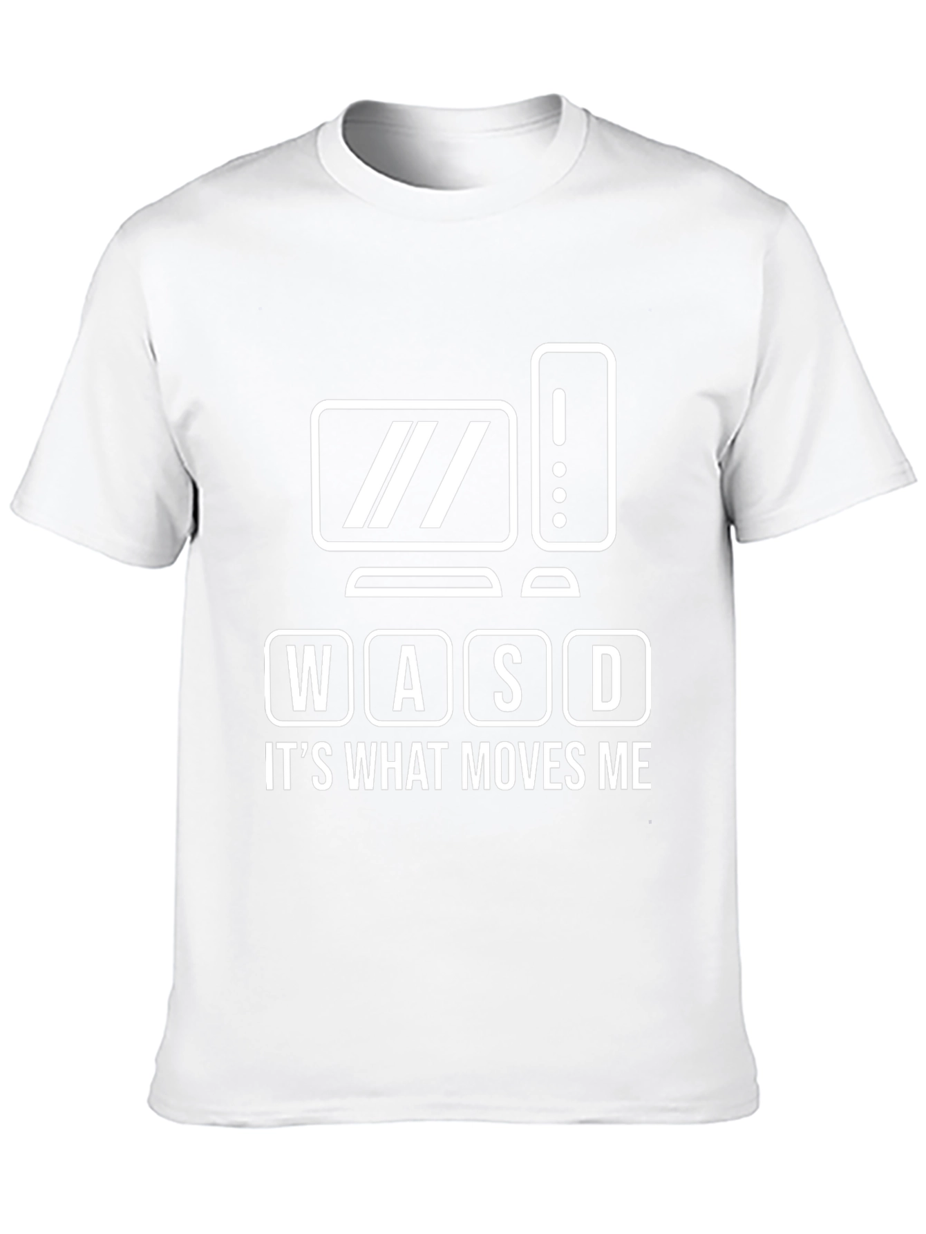 Black WASD Gamer T-Shirt - It's What Moves Me! view 10