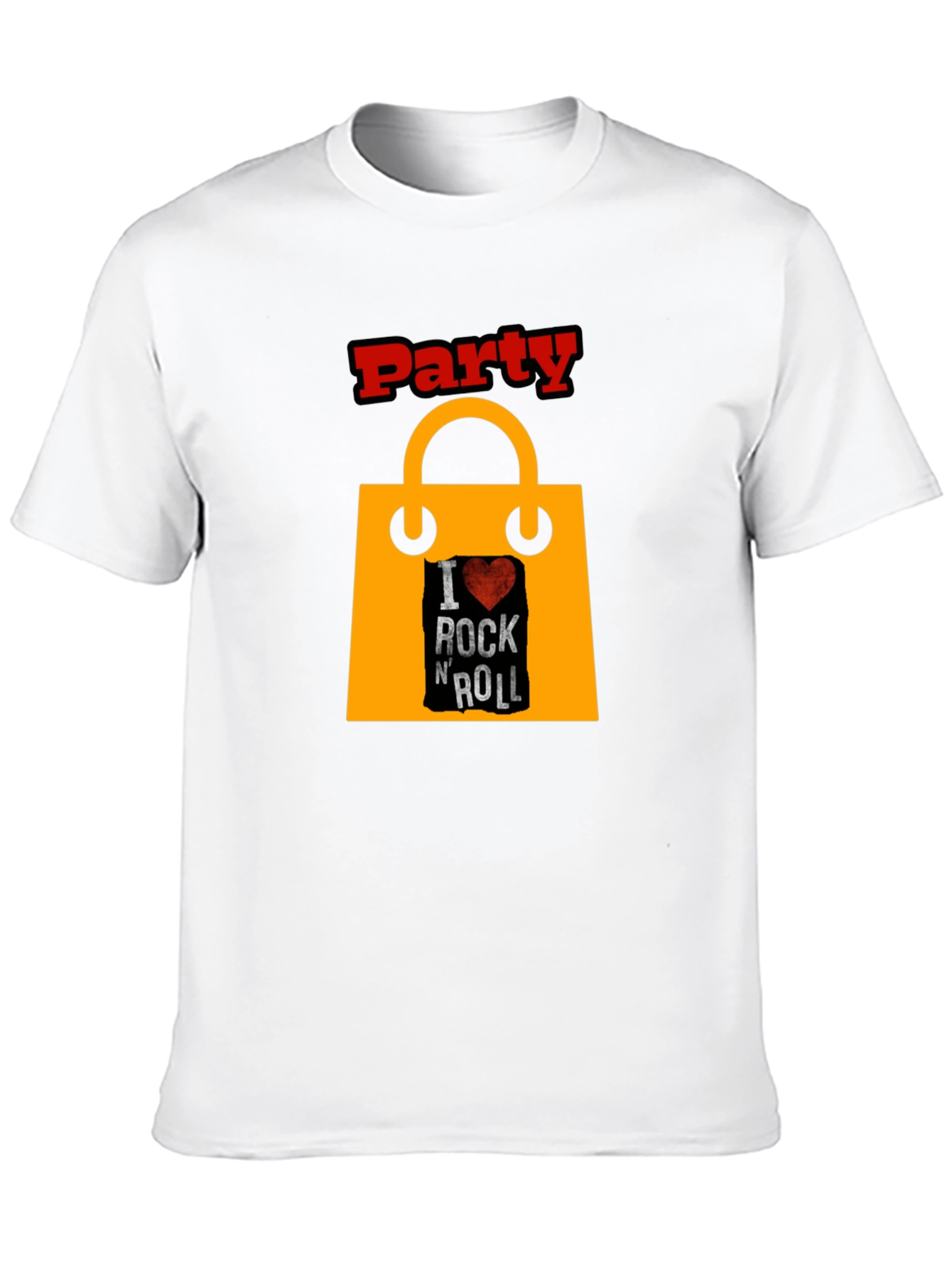 Black Party Rock N Roll Graphic Tee - Black view 10