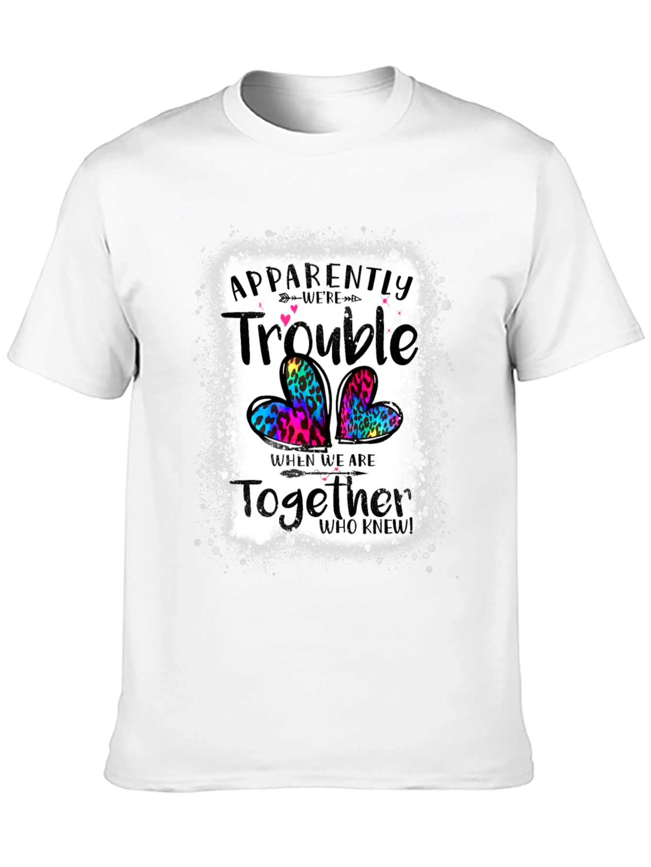 Black Apparently Trouble Together Graphic Tee view 10