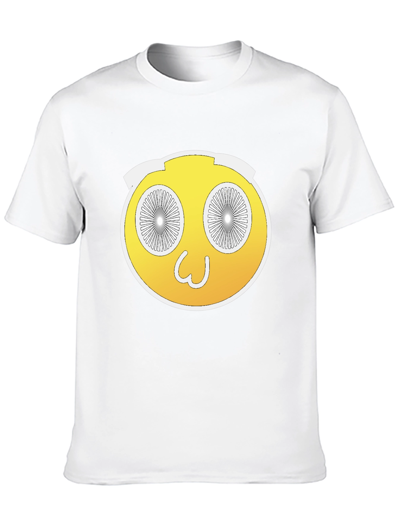 Black Wacky Yellow Emoji T-Shirt - Fun and Unique Design view 10