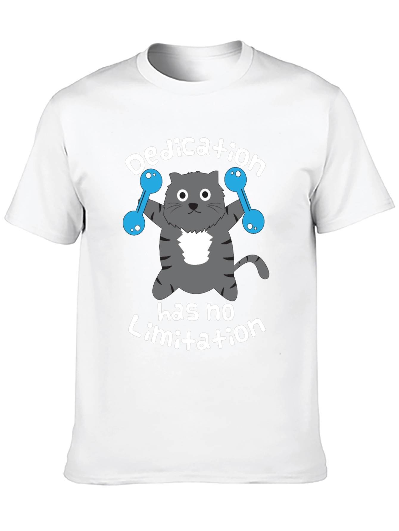Black Dedication Cat Workout T-Shirt view 10