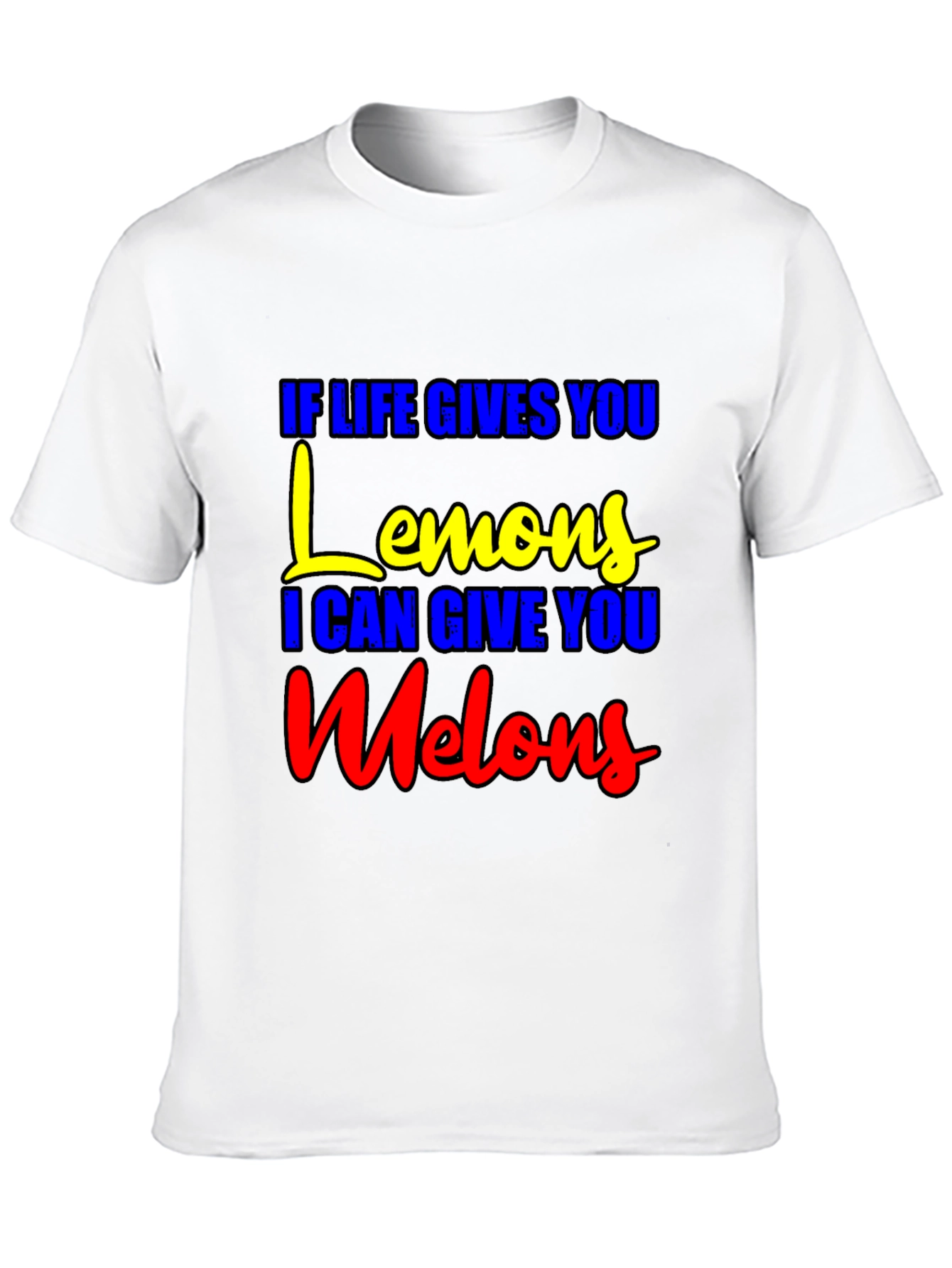 Black Life Gives You Lemons, Melons T-Shirt - Funny Graphic Tee view 10