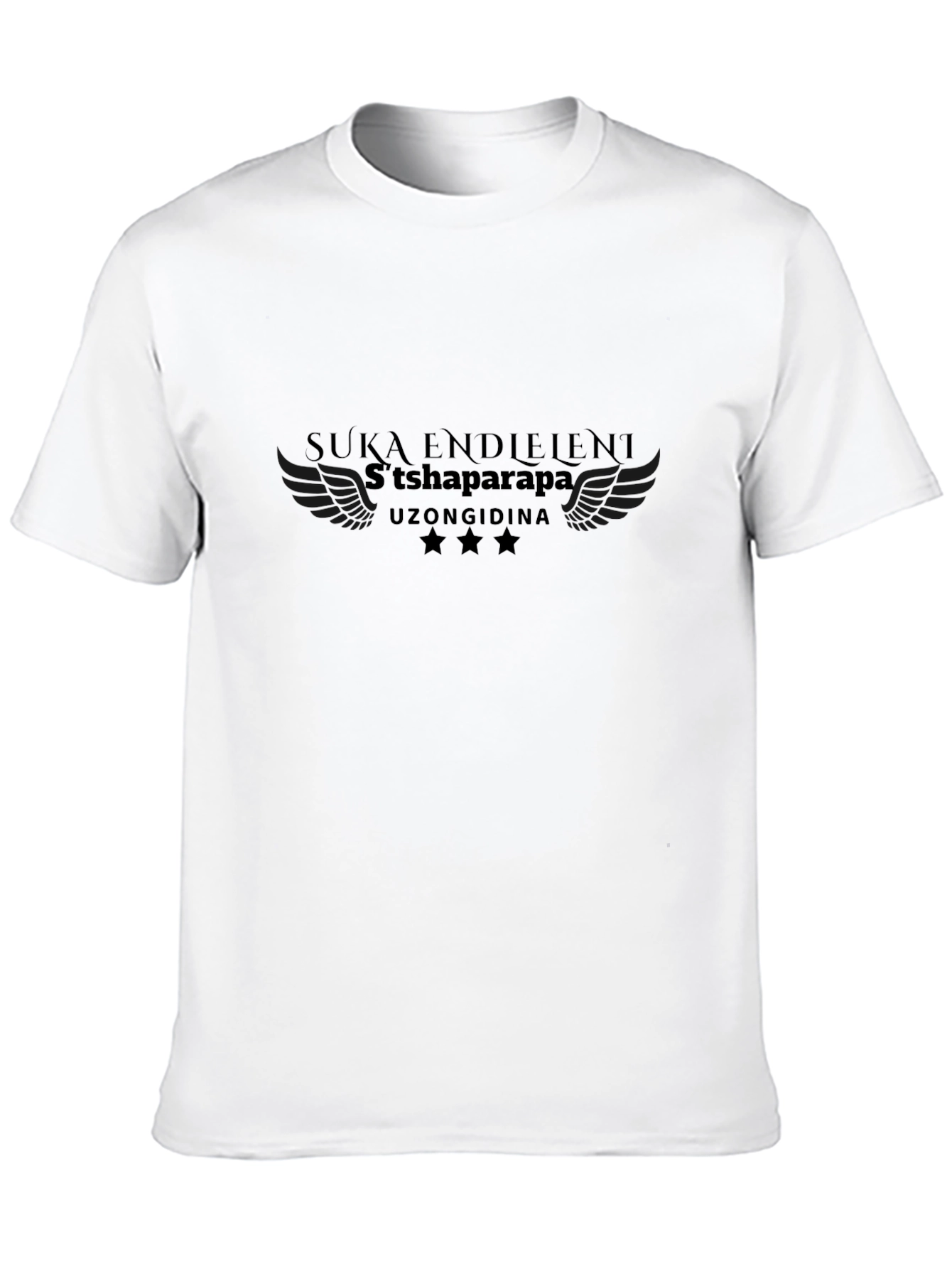 Black Stylish Black Graphic T-Shirt view 10