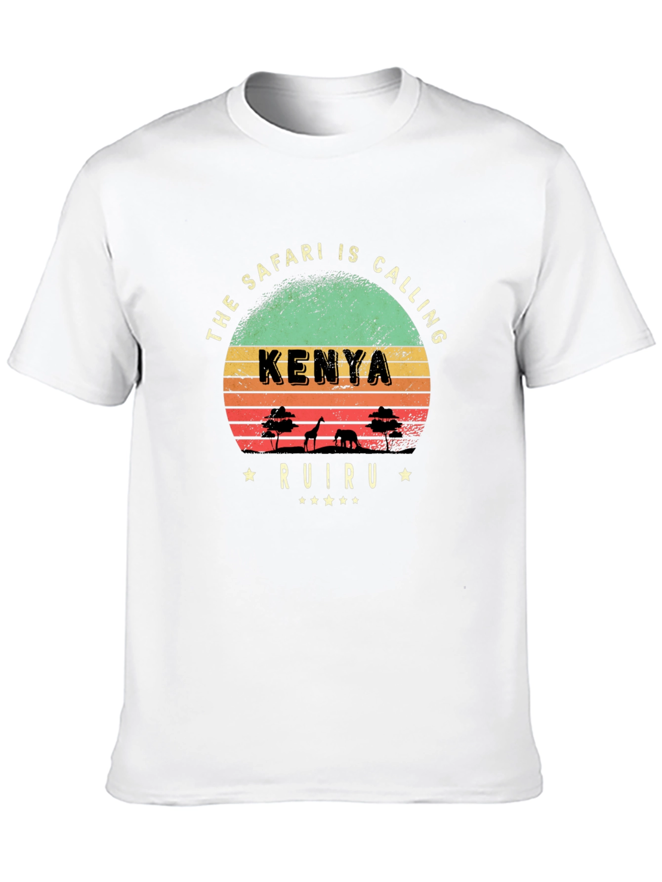 Black Kenya Safari Graphic T-Shirt view 10