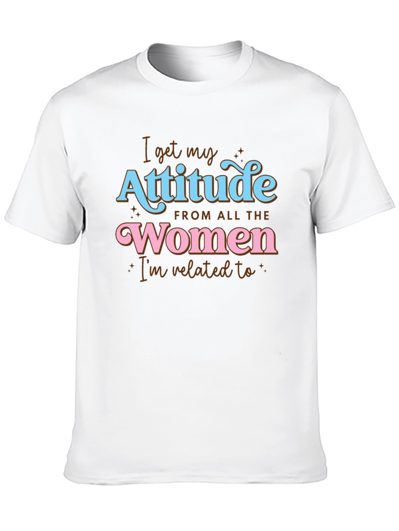 Black Attitude From All The Women Graphic T-Shirt view 10