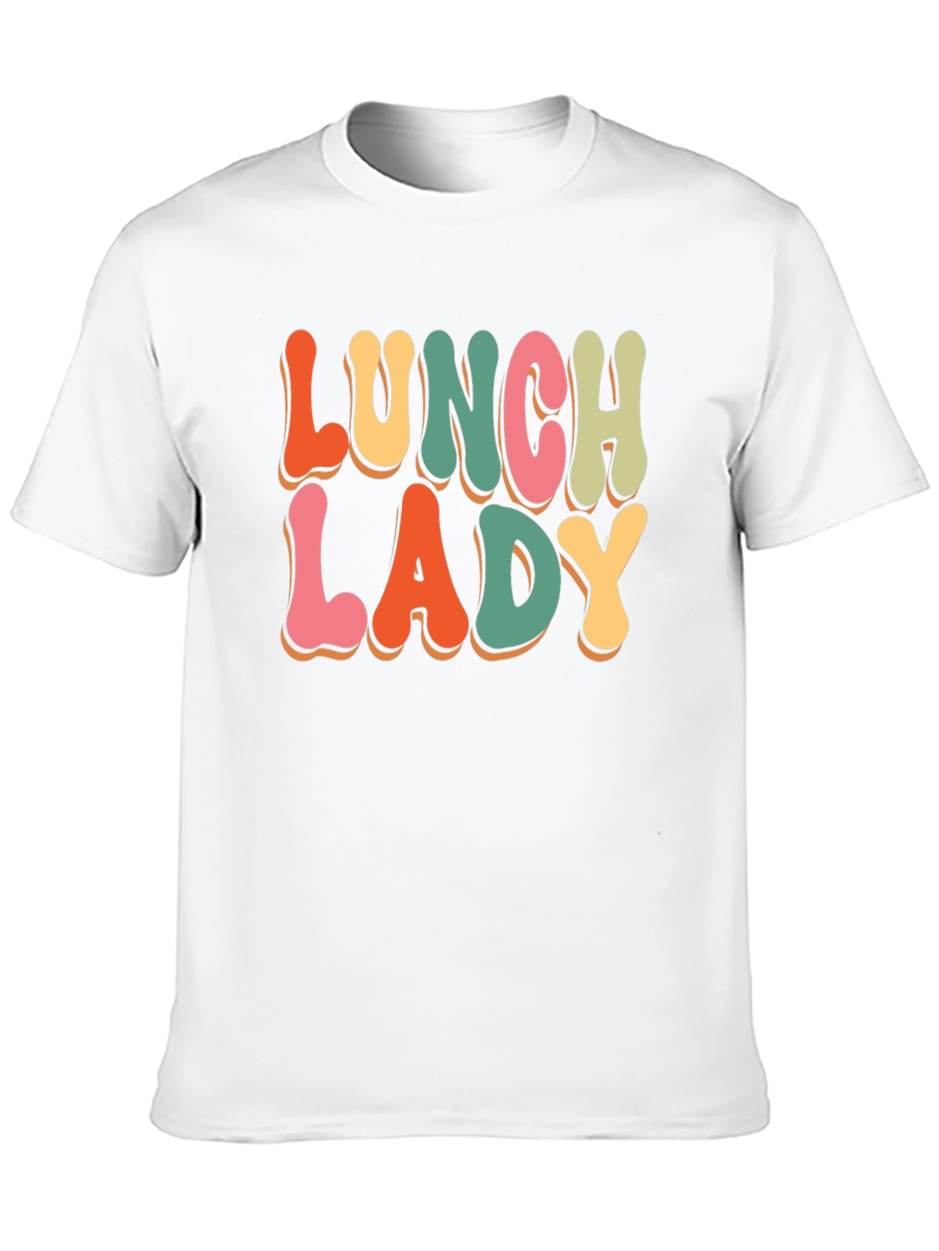 Black Lunch Lady Retro T-Shirt view 10