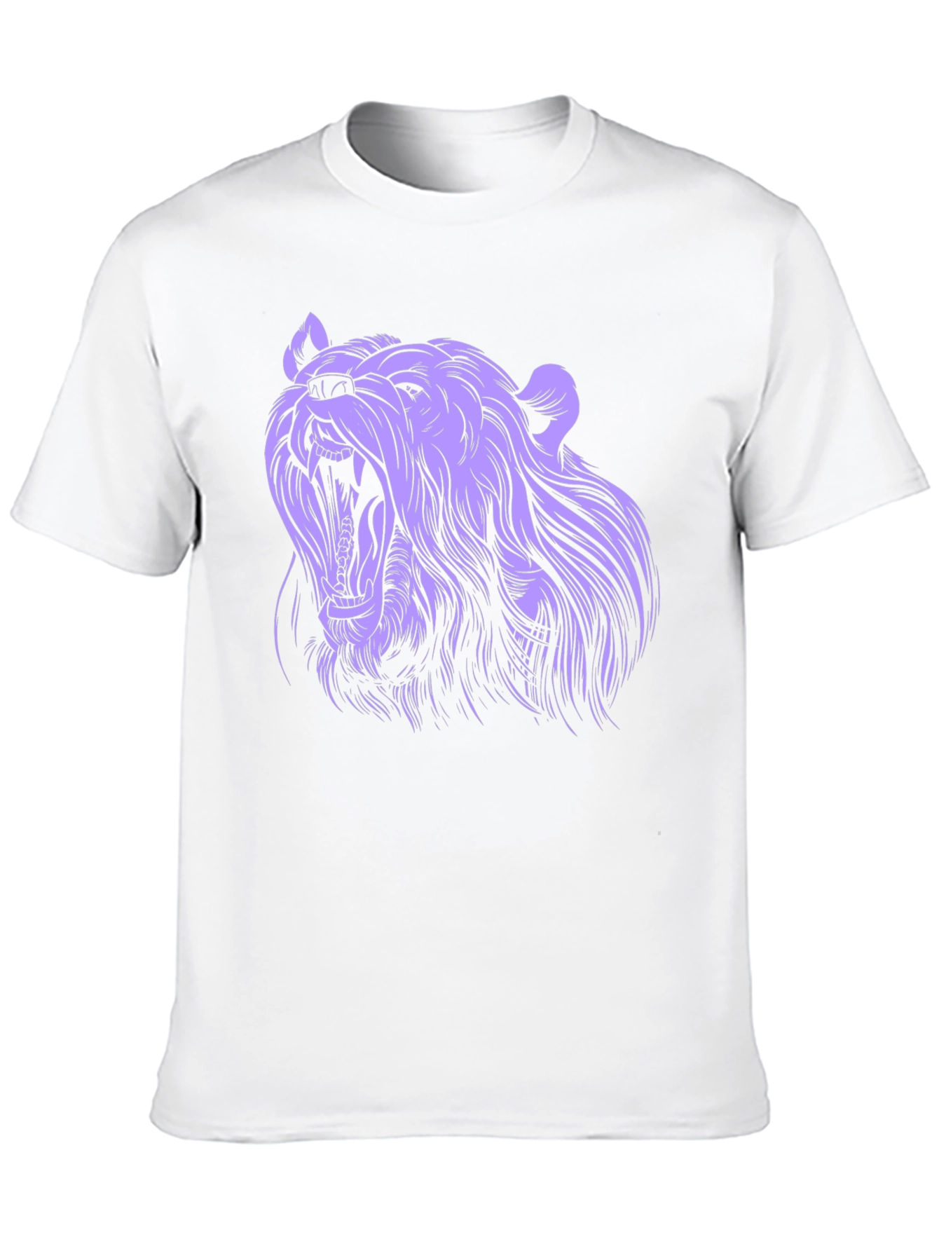 Black Roaring Bear Graphic Tee - Black Cotton T-Shirt view 10