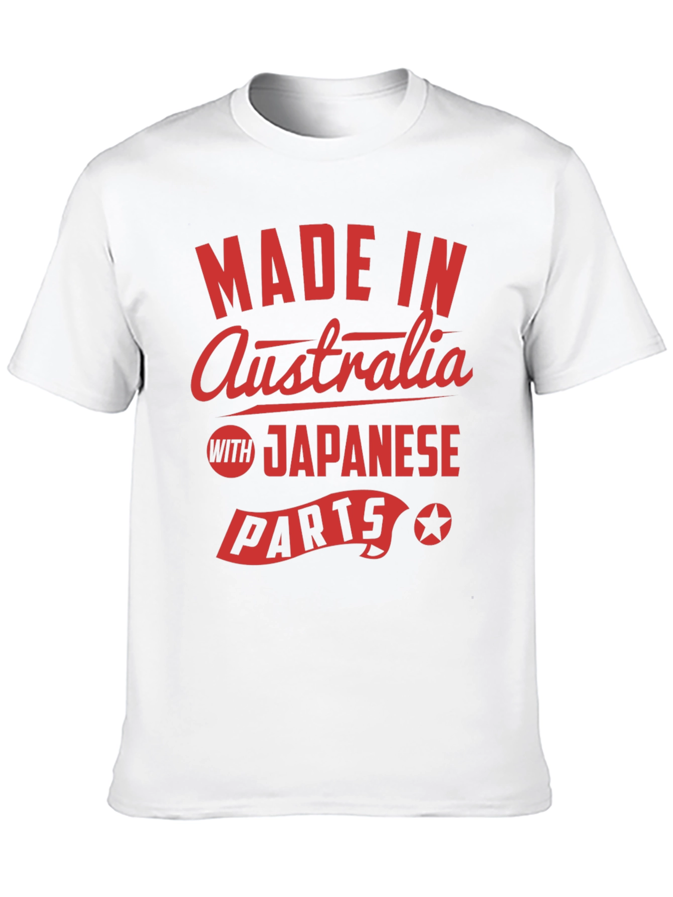 Black Made In Australia with Japanese Parts T-Shirt view 10