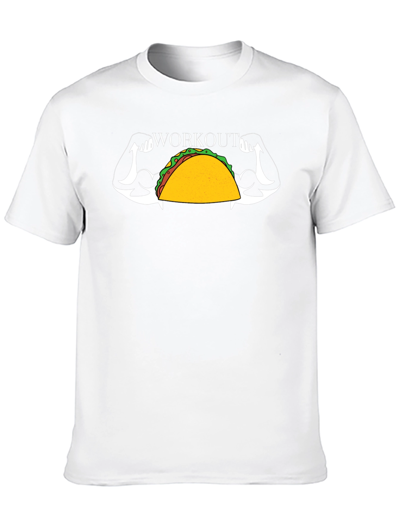 Black Taco Workout Graphic Tee Funny Gym Shirt view 10