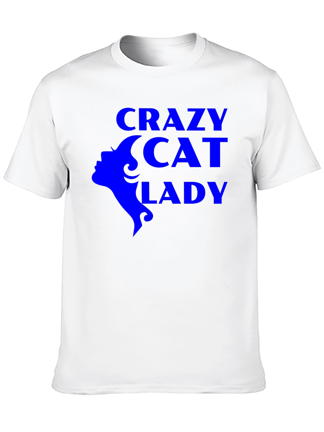 Black Crazy Cat Lady Graphic Tee - Black Unisex T-Shirt view 10