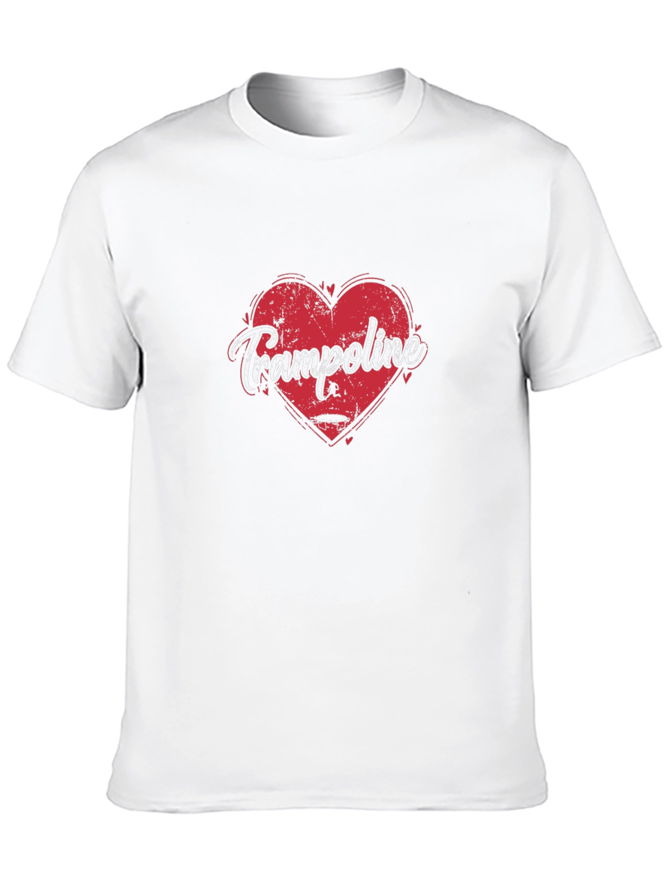 Black Trampoline Heart Graphic Tee - Soft Black Cotton view 10