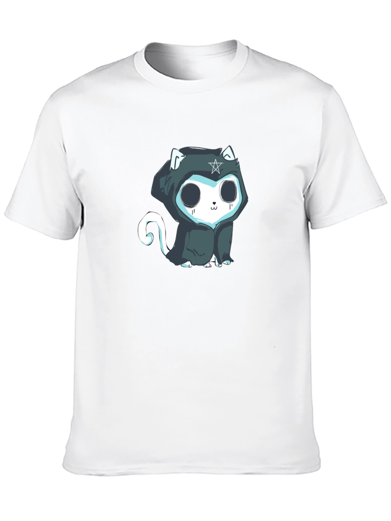 Black Gothic Cat T-Shirt view 10