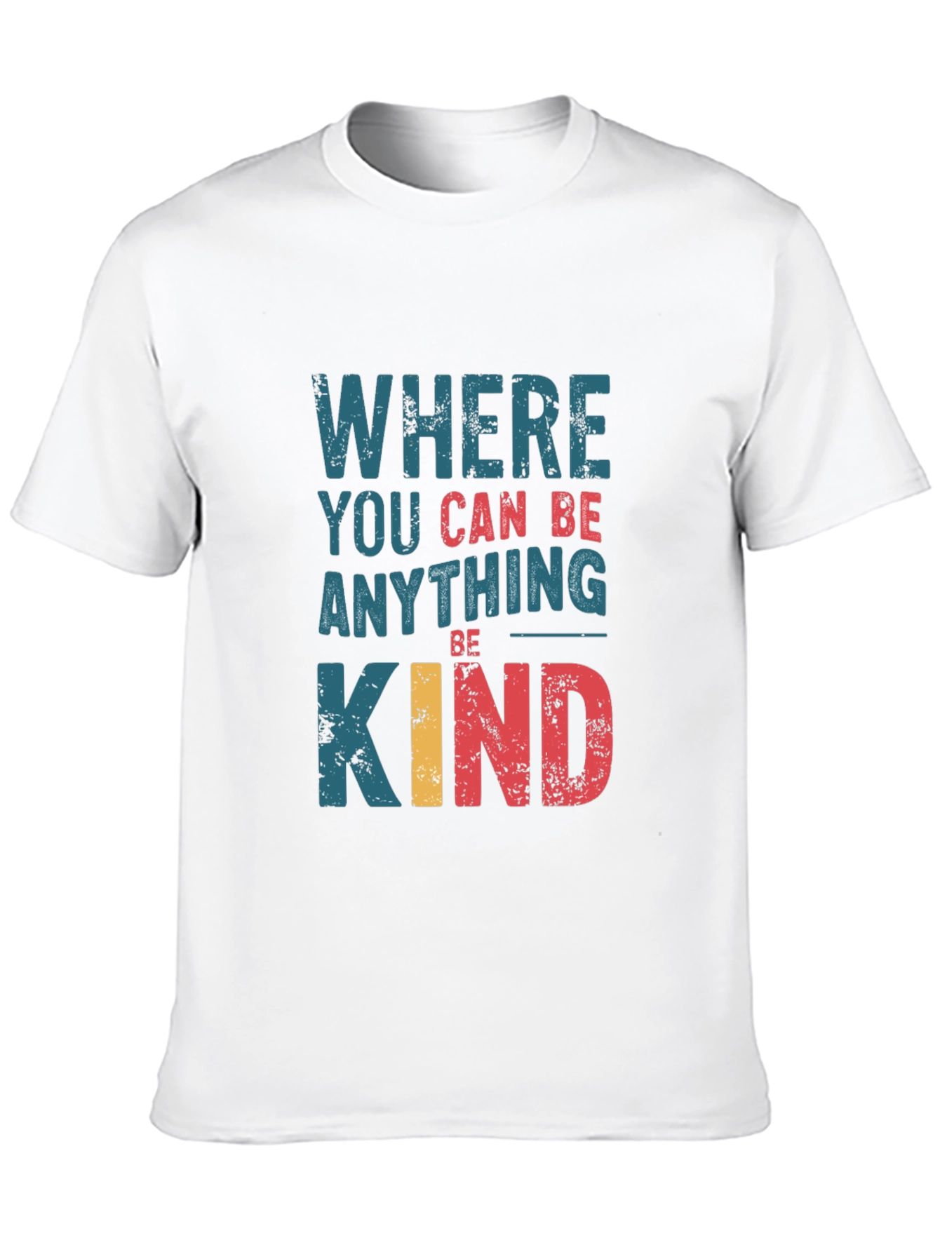 Black Where You Can Be Anything, Be Kind Graphic Tee view 10