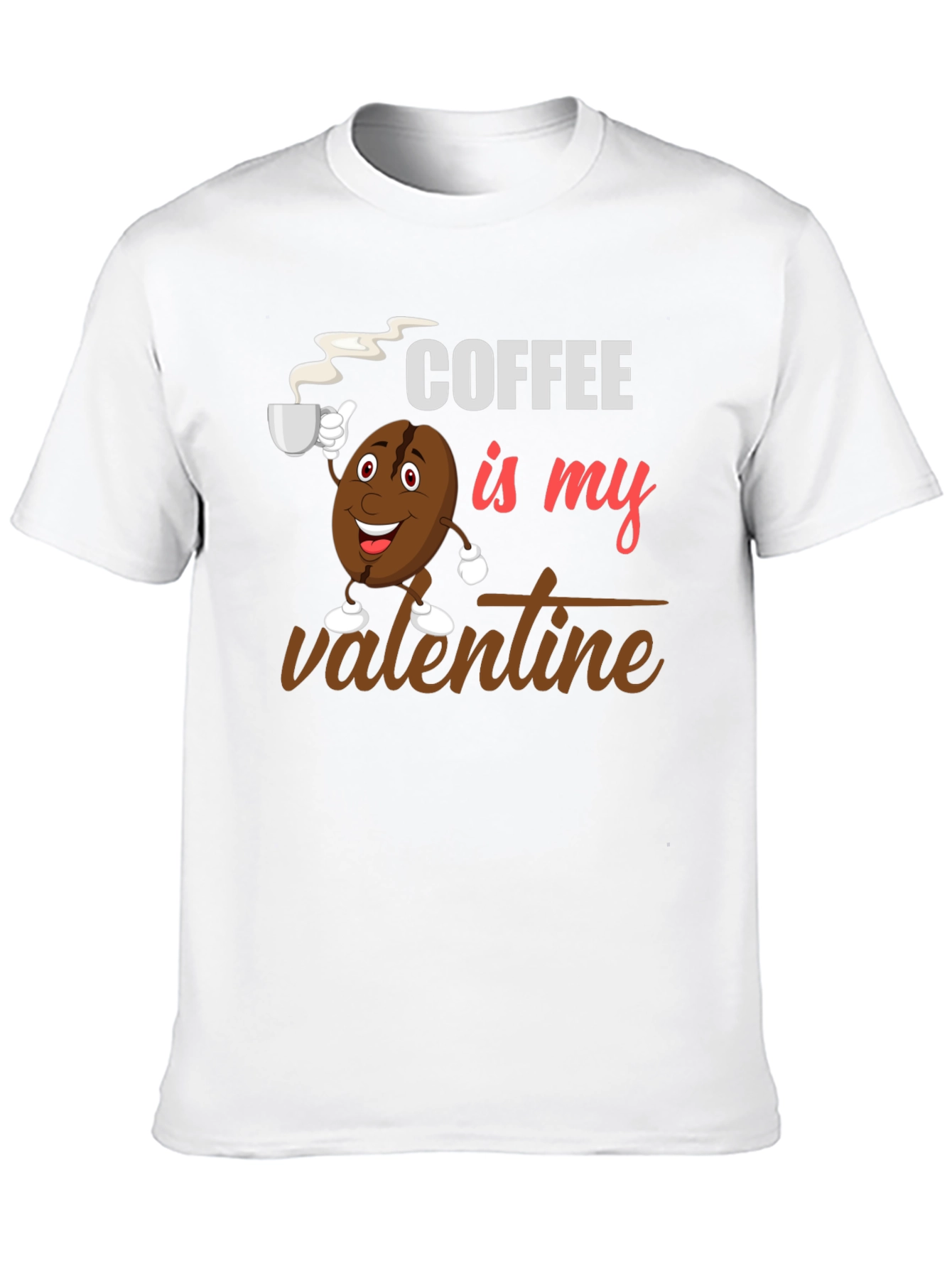 Black Coffee Is My Valentine Black Graphic T-Shirt view 10