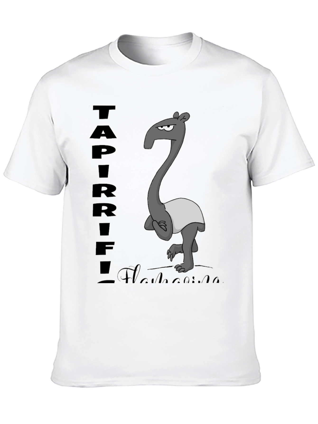 Black Tapir T-Shirt - Funny Cartoon Animal Tee view 10