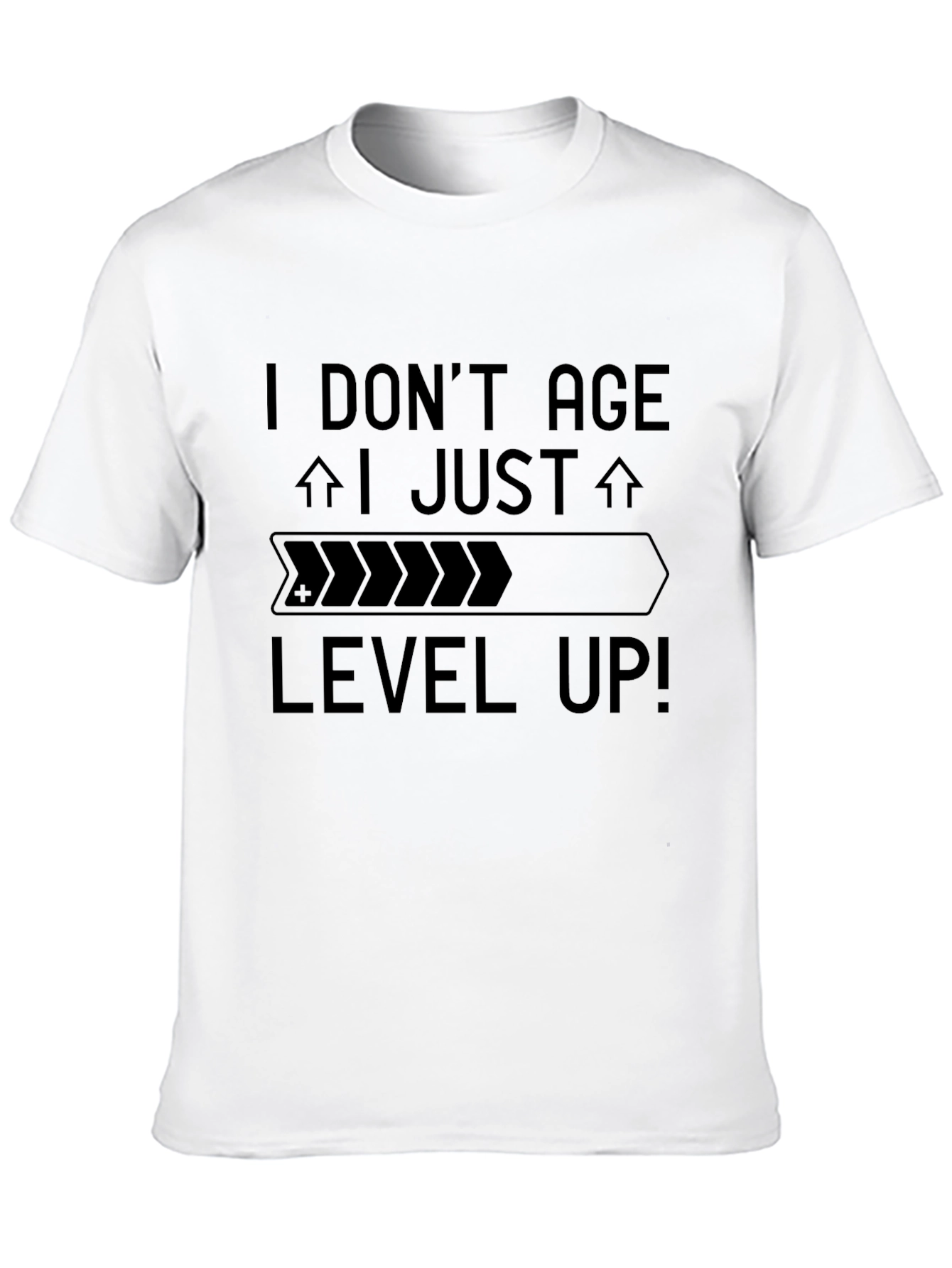 Black I Don't Age, I Level Up! Black Graphic Tee view 10