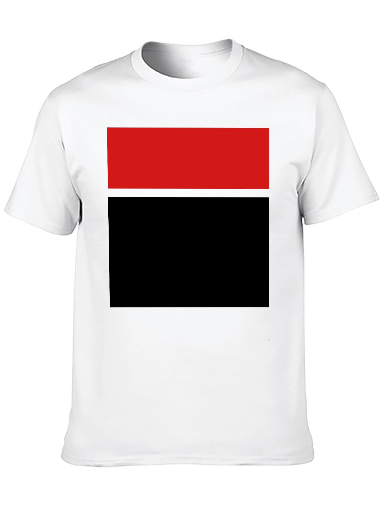 Black Bold Blocked Tee - Red and Black Graphic T-Shirt view 10