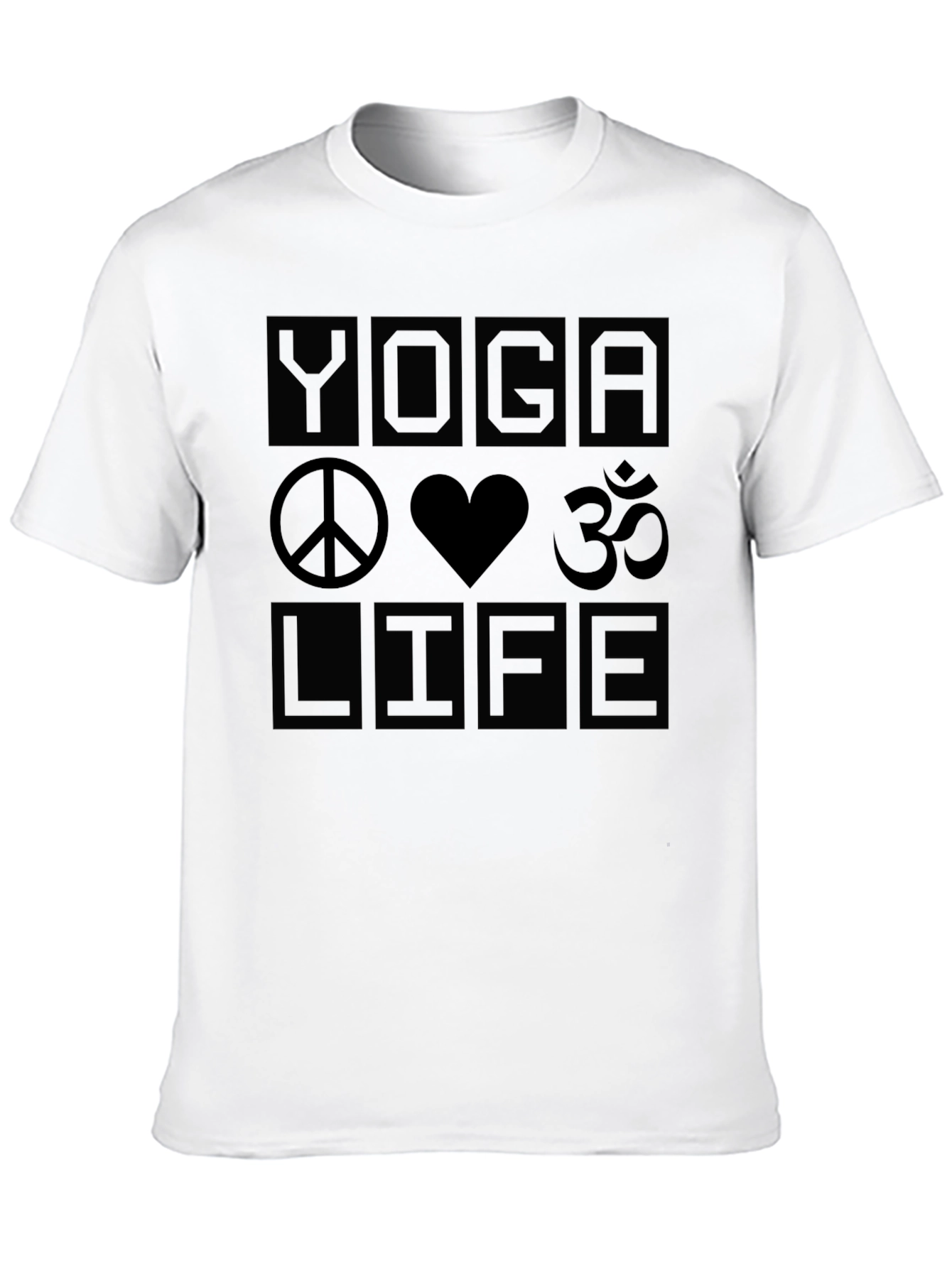 Black Yoga Life Graphic T-Shirt - Peaceful & Comfortable Tee view 10